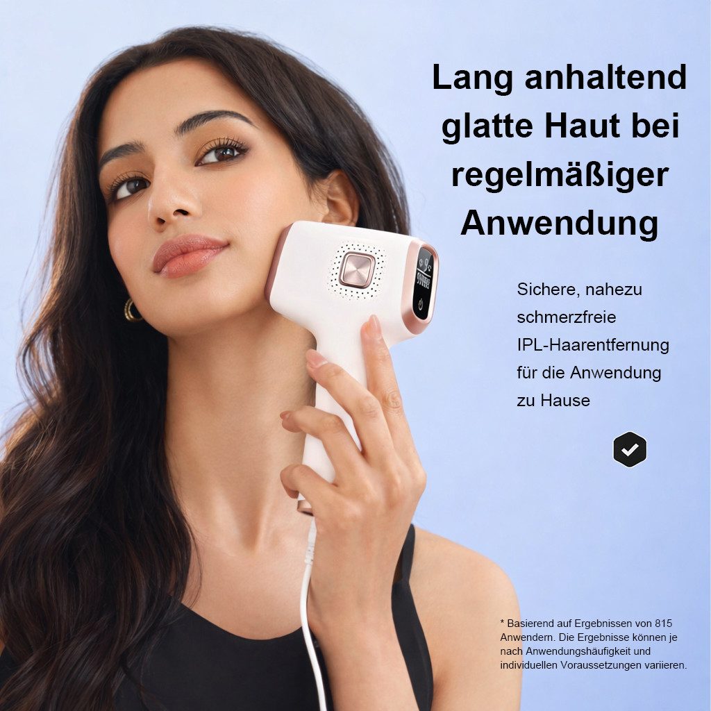 Futicare IPL-Haarentferner mit Gefrierfunktion, 9 Energiestufen, Auto & Manuell, LCD-Display, 999.999 Blitze für Zuhause Lichtimpulse