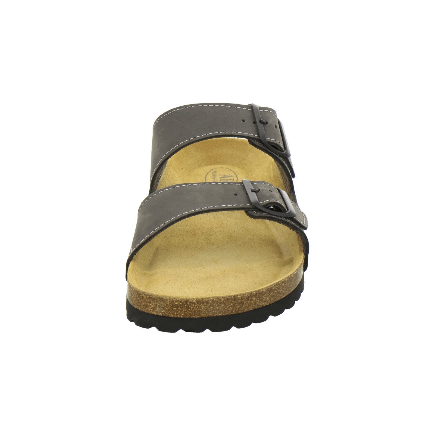 AFS-Schuhe 311082 Zweischnaller Pantolette für Herren mit Fußbett, bequeme Sandalen aus Leder