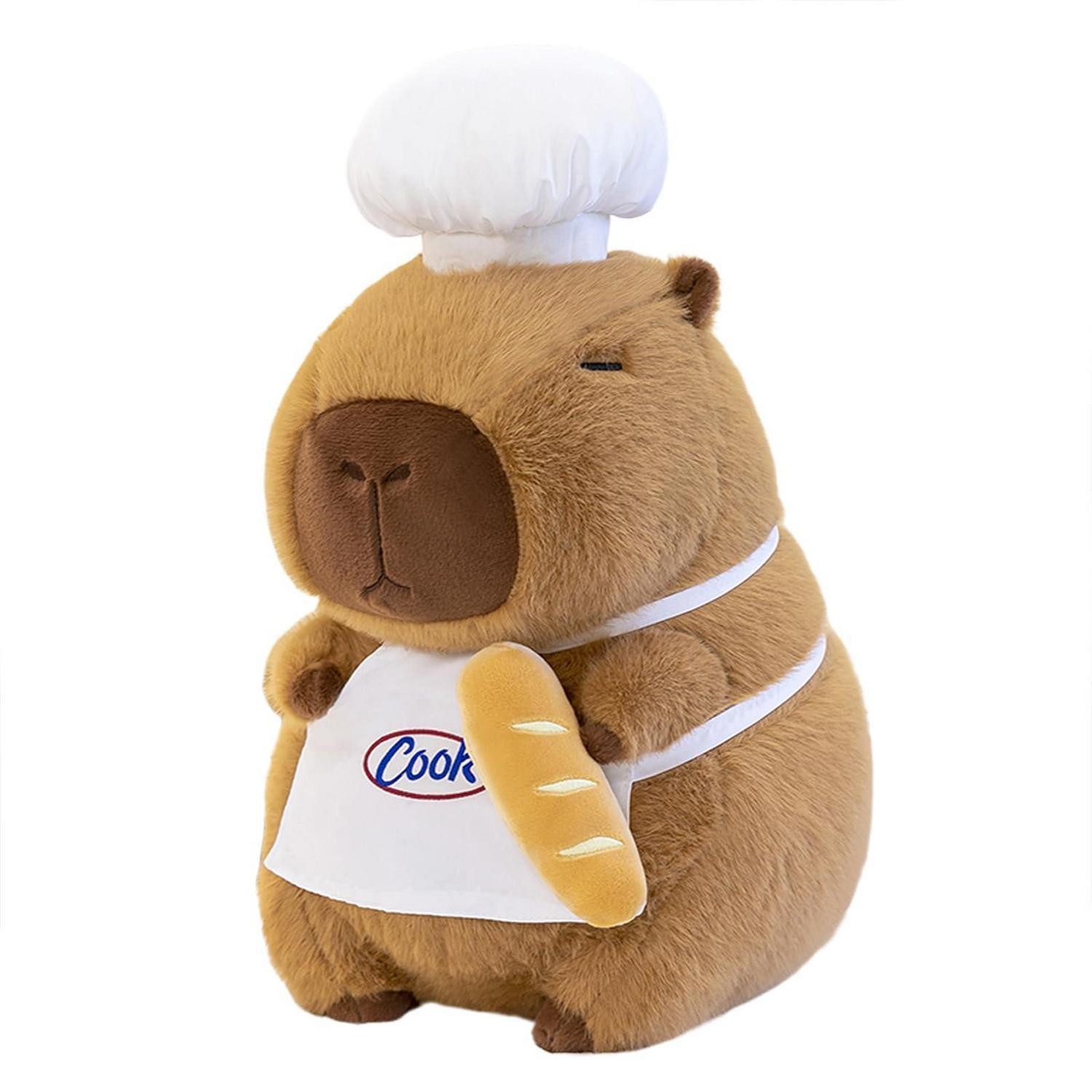 LuxusKollektion Kuscheltier Plüschtier Capybara Plüsch 35cm Kuscheltier Geschenk Kinder Koch 35cm