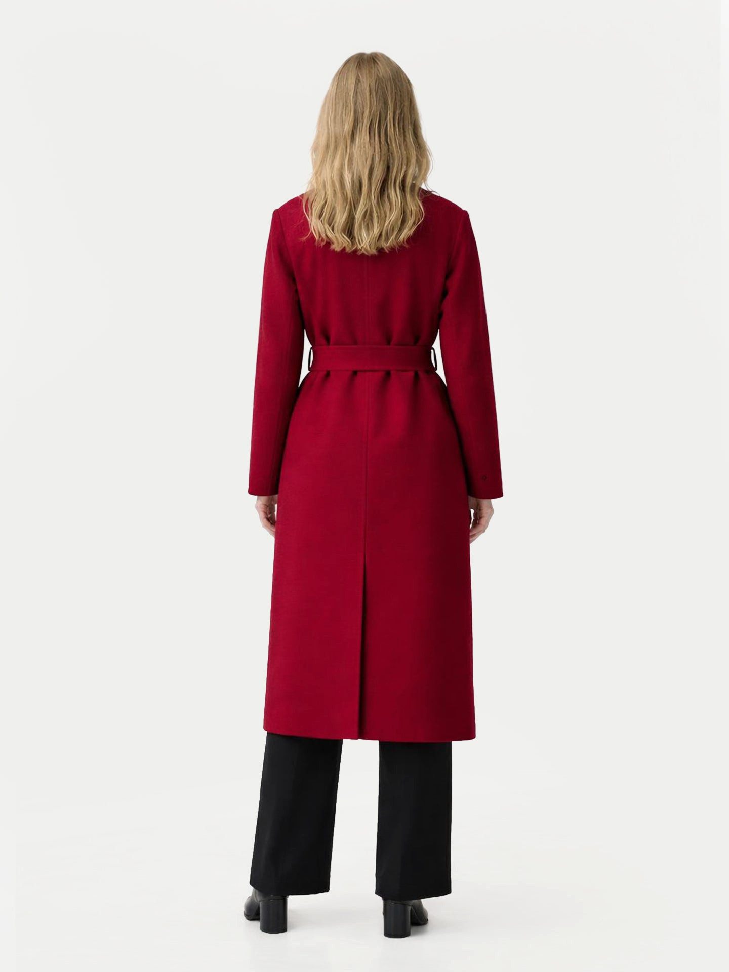 GOBI Cashmere Wollmantel Damen Doppelt-Reihiger Kaschmirmantel