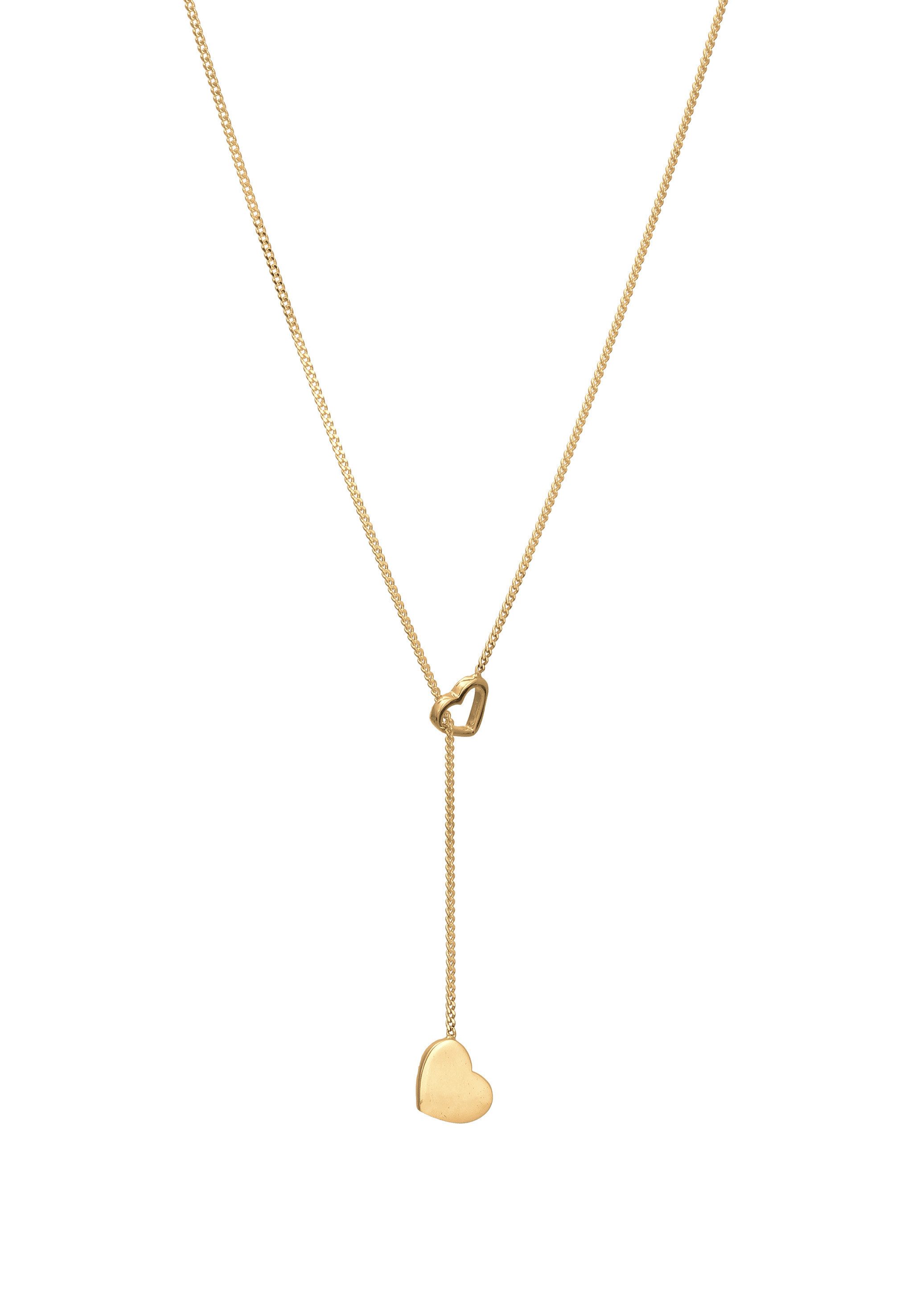 Elli Kette ohne Anhänger Y-Kette Herz Liebe Amore 925 Silber