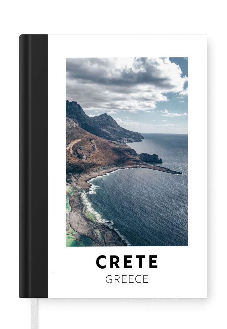MuchoWow Notizbuch Kreta - Griechenland - Meer, Journal, Merkzettel, Tagebuch, Notizheft, A5, 98 Seiten, Haushaltsbuch