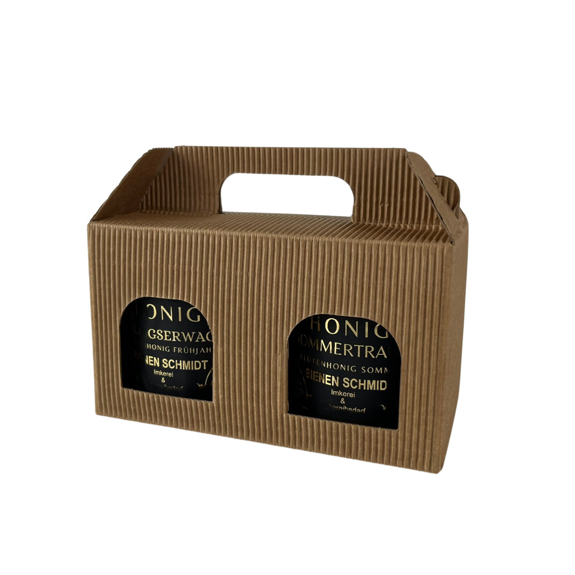 BIENEN SCHMIDT Honig 2er Geschenkset Deutscher Imkerhonig, (Spar-Set), 1x 250g "Frühlingserwachen" & 1x 250g "Sommertraum"