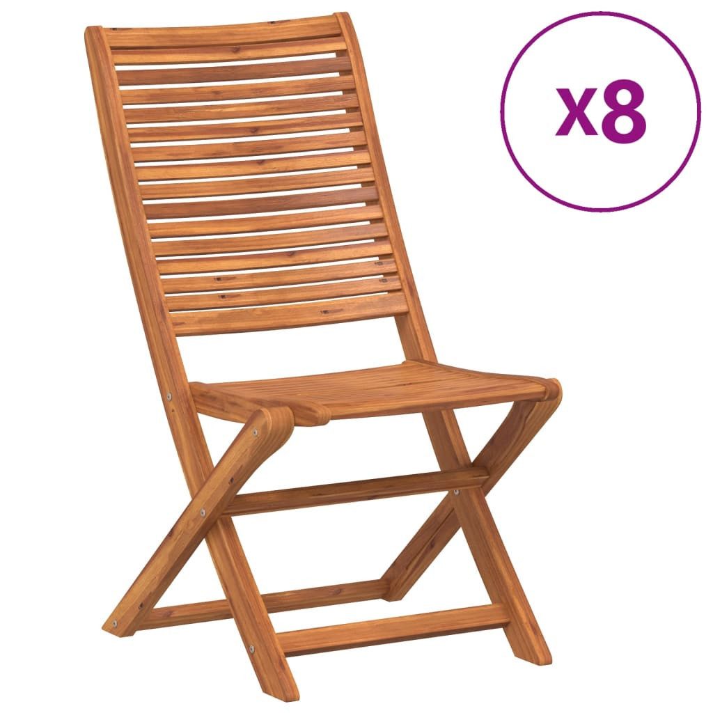 vidaXL Gartenstuhl Gartenstühle 8 Stk. Klappbar günstig online kaufen