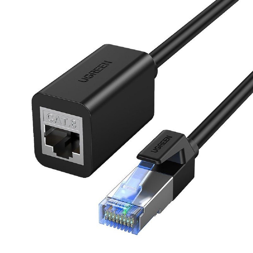 UGREEN Verlängerungskabel Ethernet RJ45 Cat8 40000 Mbit/s Verlängerungskabel, (1 cm)