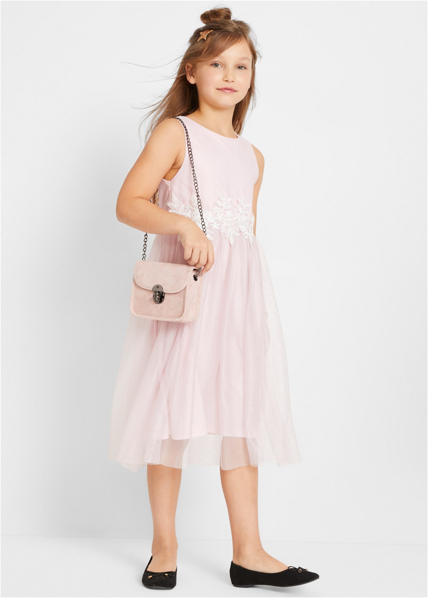 bonprix Midikleid festlicher Stil, aus Polyester, Regular Fit
