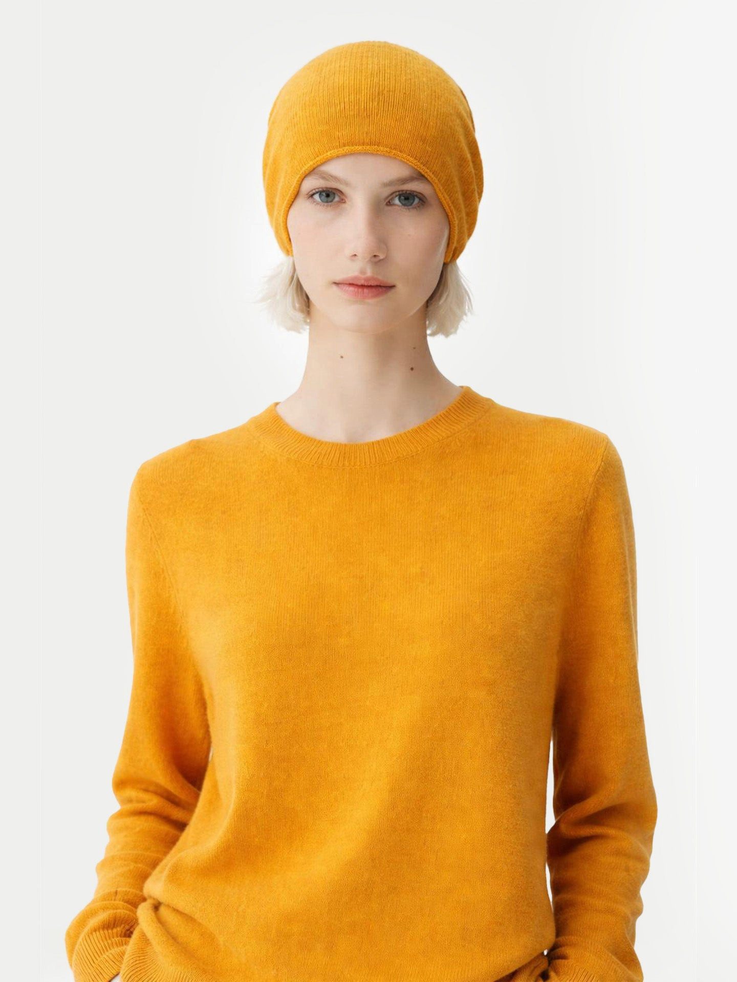 GOBI Cashmere Rundhalspullover 99€ Kaschmir-Set aus Pullover und Mütze