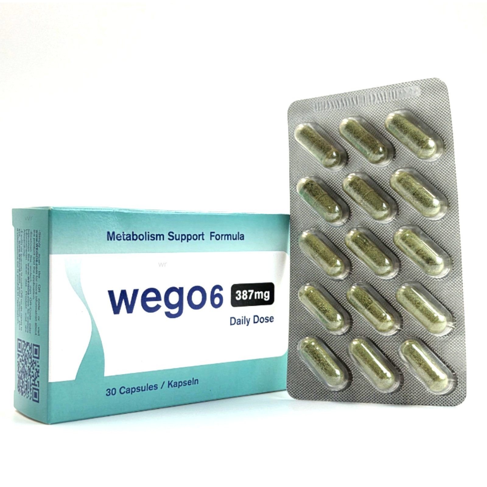 Wego6 Wego6 Metabolism Kapseln, 30 St., 17 g, Natürliche Inhaltstoffe – Vegan- GMO-Frei