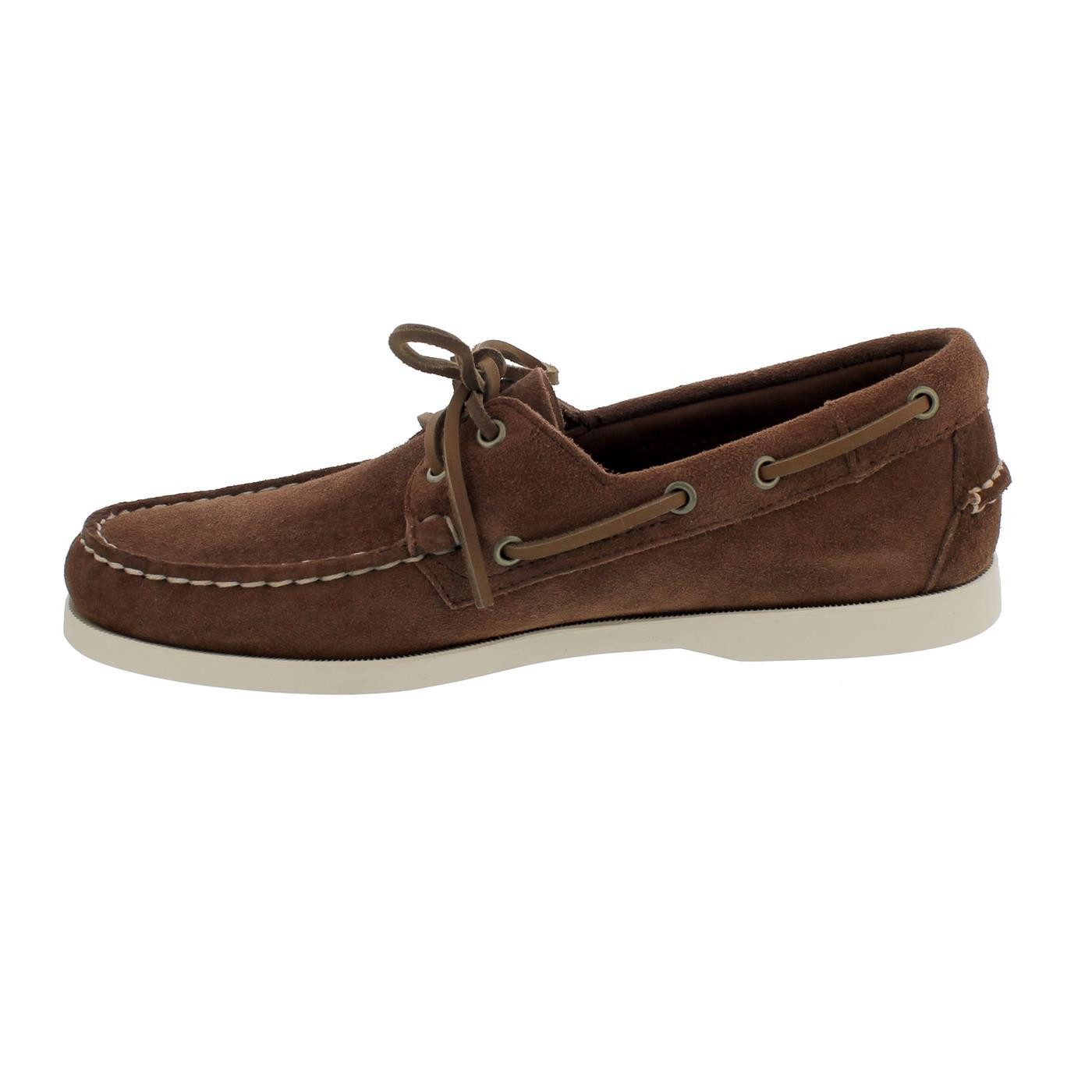 Sebago Sebago Docksides, Velour Leather, dk. brown-brown dk., Men 7111PTW-901 Bootsschuh