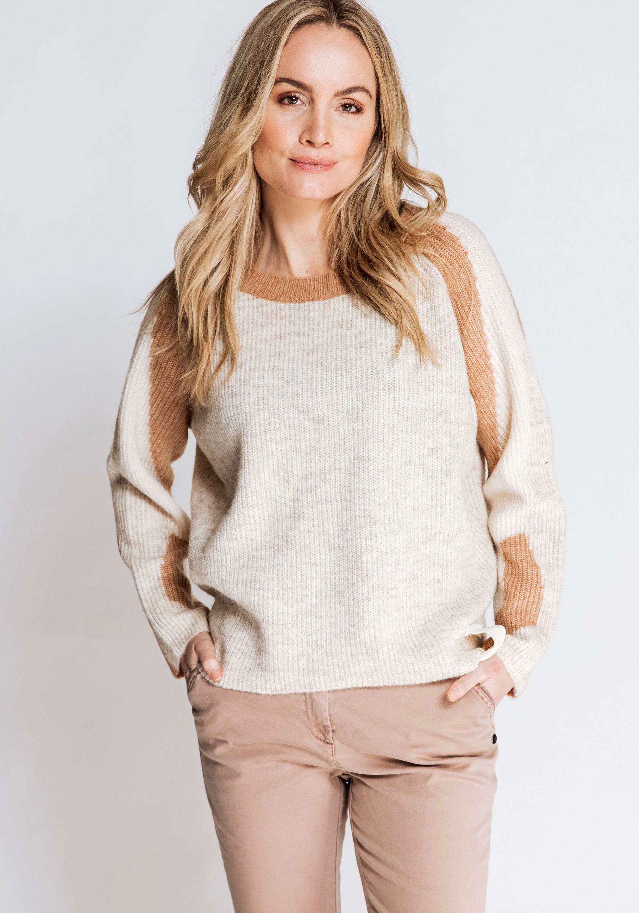 Ärmeln Strickpullover ISABELLA Zhrill an verschiedenen beige Farben mit den