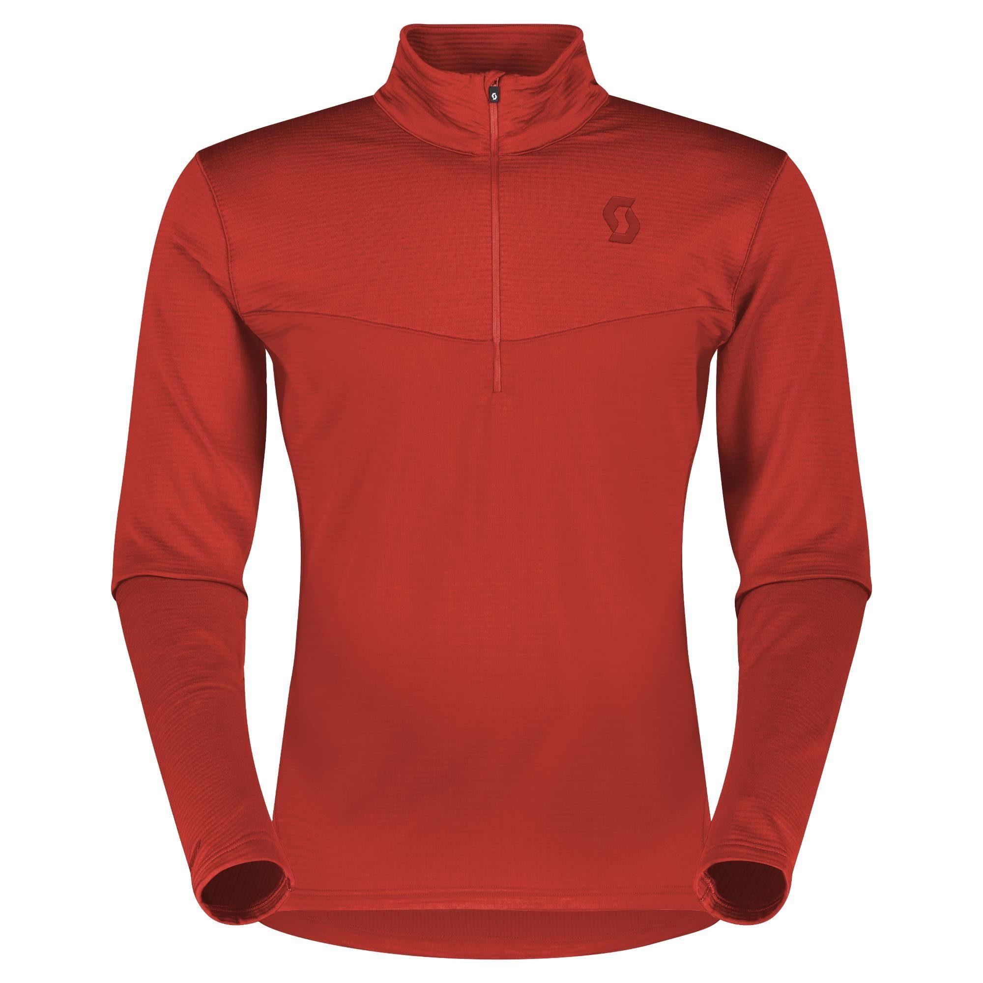 Scott Funktions-Kapuzensweatjacke Scott Herren Funktionspullover Defined Light magma red