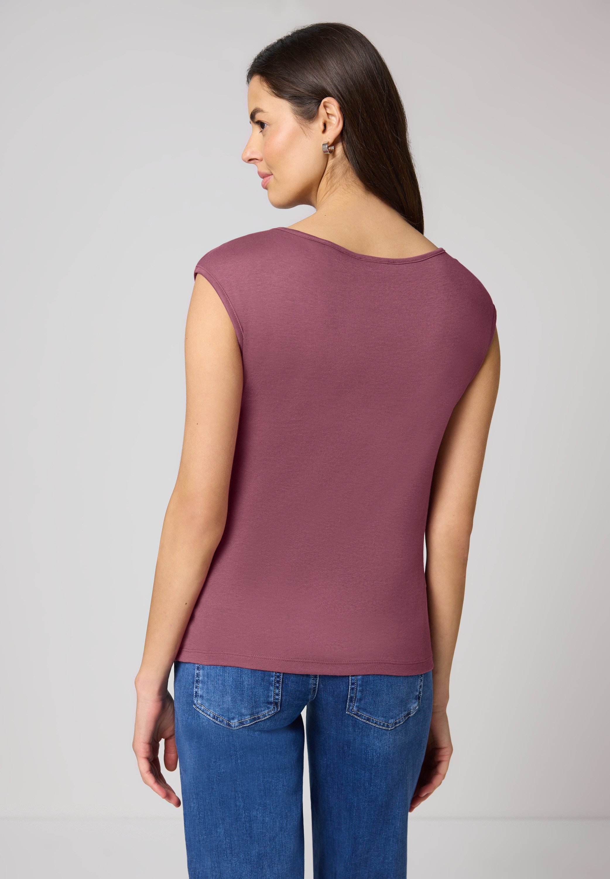 STREET ONE T-Shirt mit U-Boot-Ausschnitt günstig online kaufen