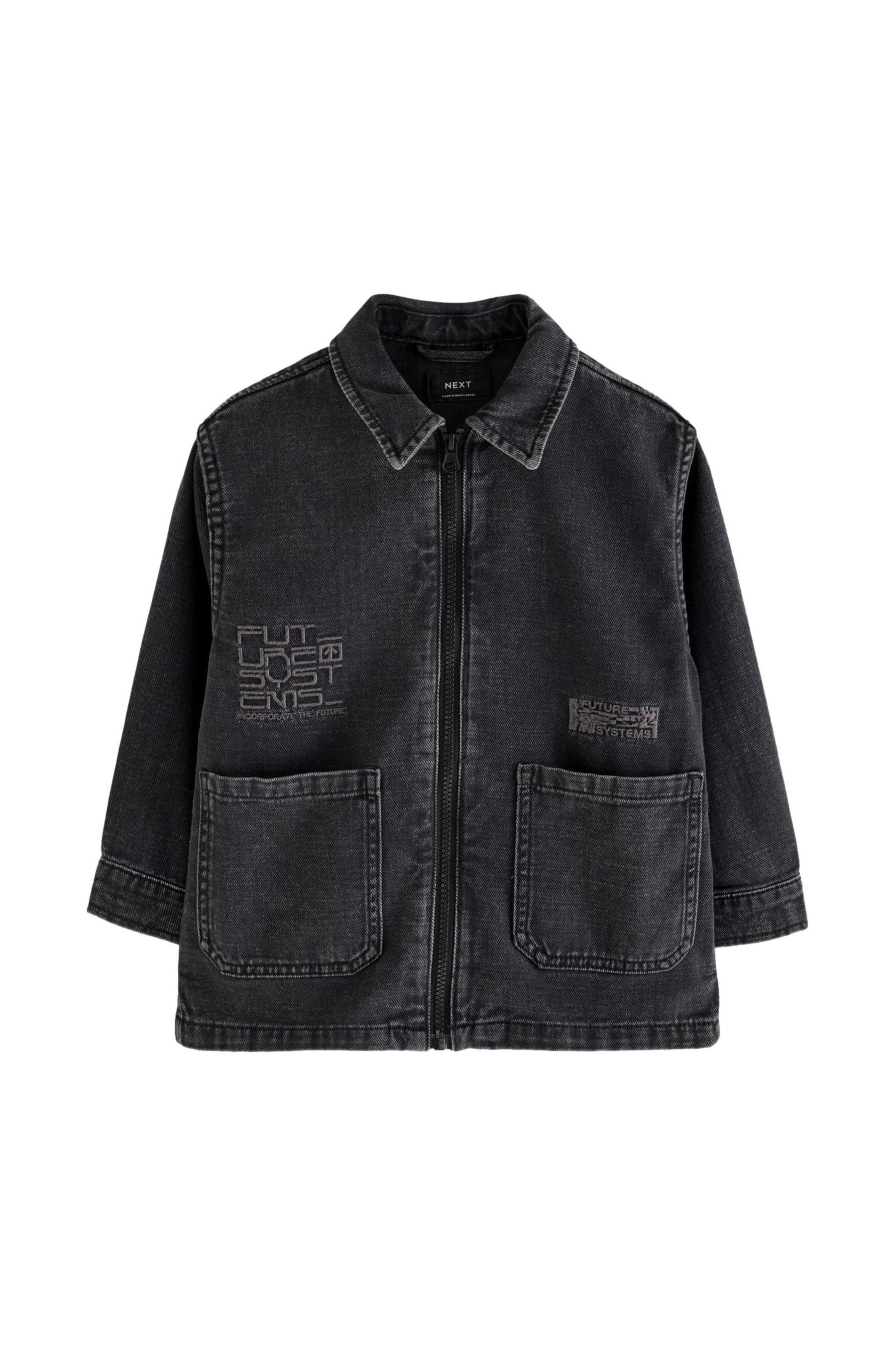 Jeanshemd Denim-Hemdjacke aus 100 % Baumwolle