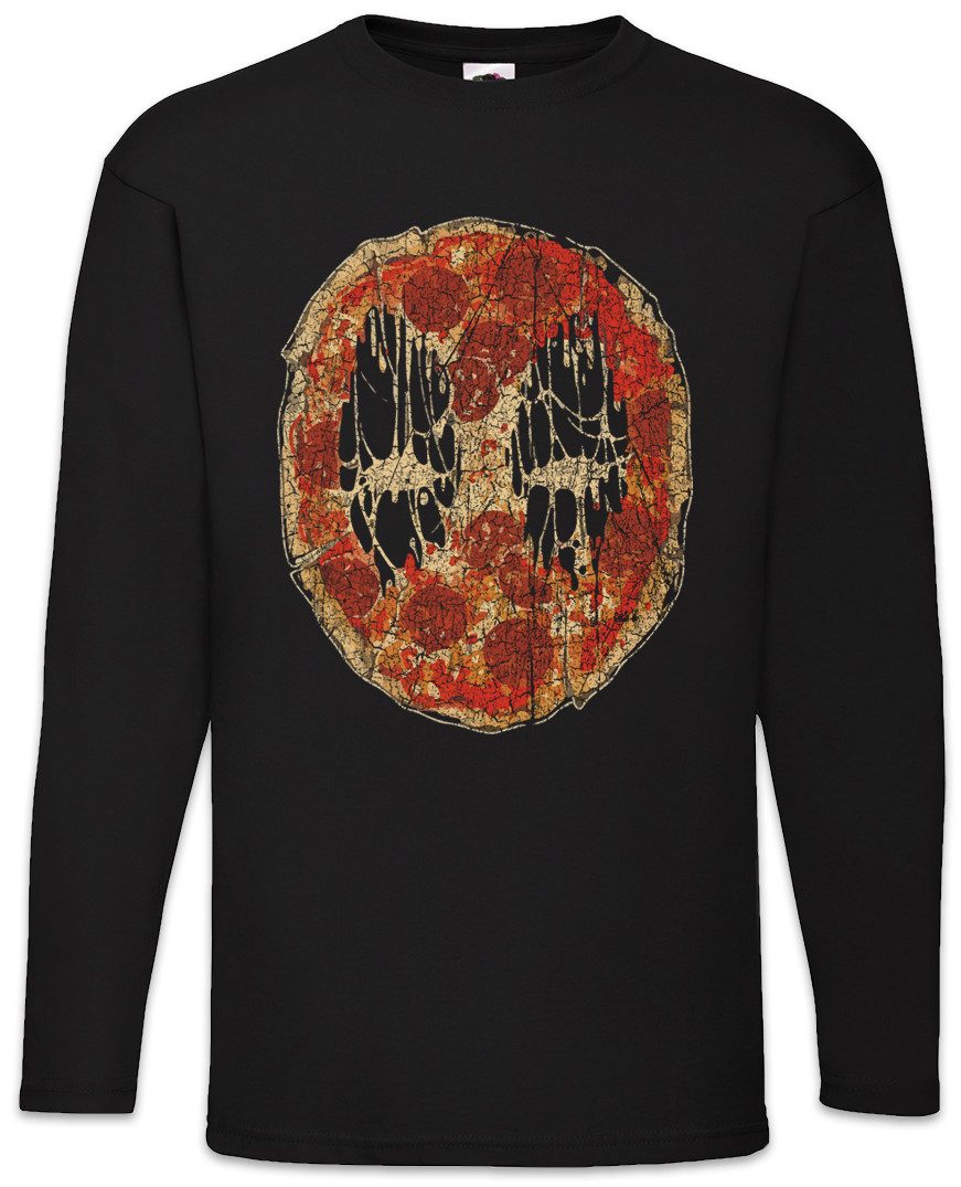 Langarmshirt Dead Pizza Face Langarm T-Shirt Mutant Deadpool Food Italia Pizzeria