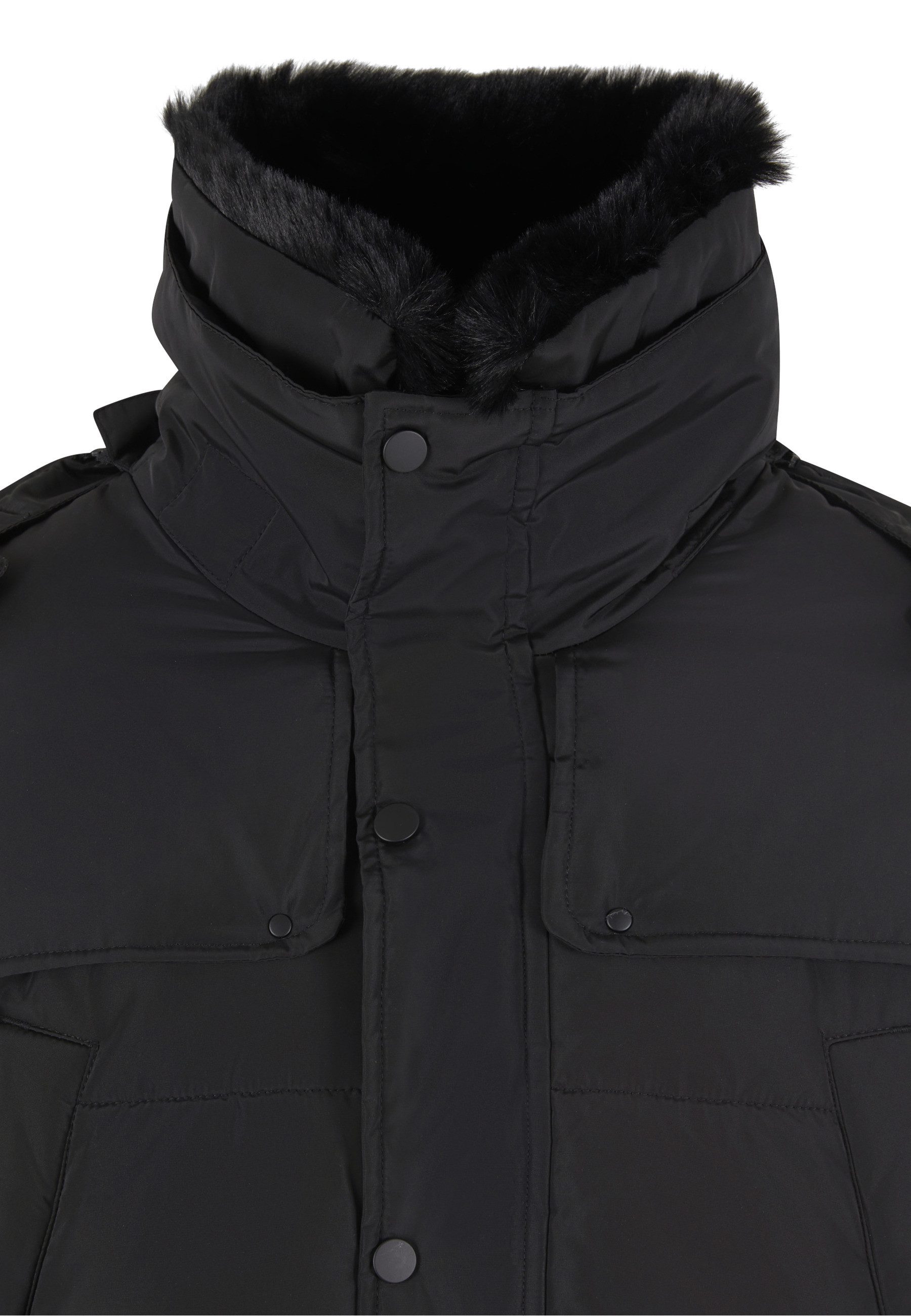 URBAN CLASSICS Winterjacke Urban Classics Puffer Jacket With Detachable Fur Collar (1-St)