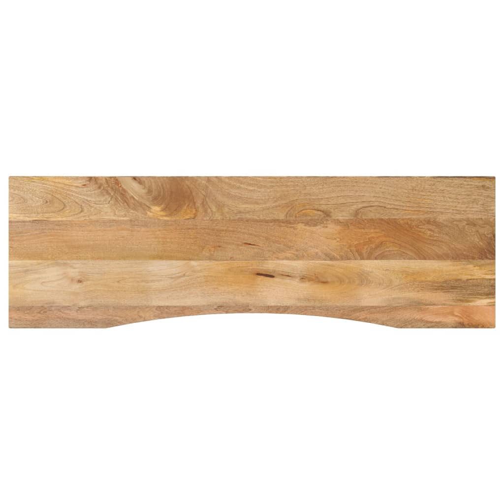 vidaXL Tischplatte Schreibtischplatte mit Aussparung 160x50x2,5cm Massivholz