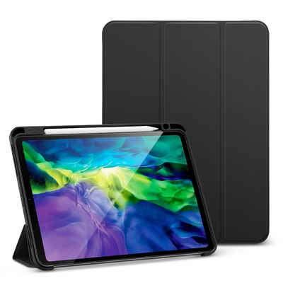 ESR Tablet-Hülle ESR Magnetische Bleistift Tablet Hülle Tasche kompatibel mit iPad 10.2" (2019) Etui Faltbar Smart Sleep Funktion Schutzhülle Schwarz