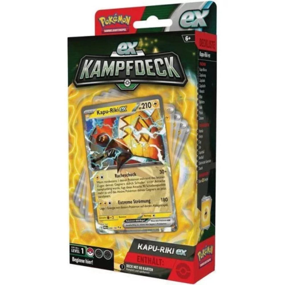 The Pokémon Company International Spiel Pokemon EX-Kampfdeck - Kapu-Riki ex Deck - Deutsches Sammelkartenspie