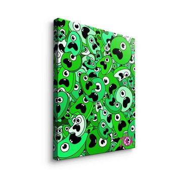 DOTCOMCANVAS® Leinwandbild Sordins Green, Leinwandbild Sordins Green comic Figur grün hochkant