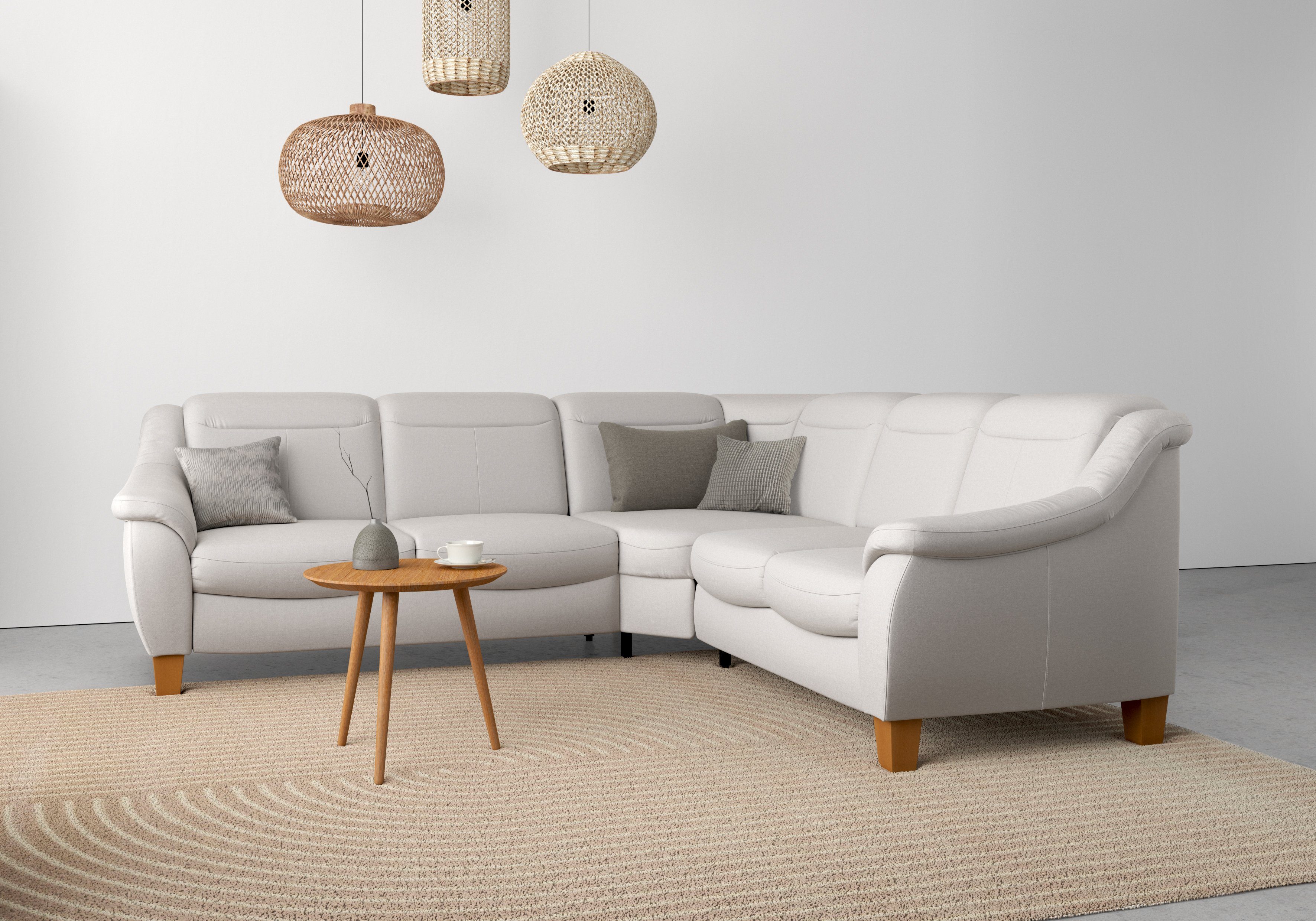 Home affaire Ecksofa Caldera L-Form, Federkern, günstig online kaufen