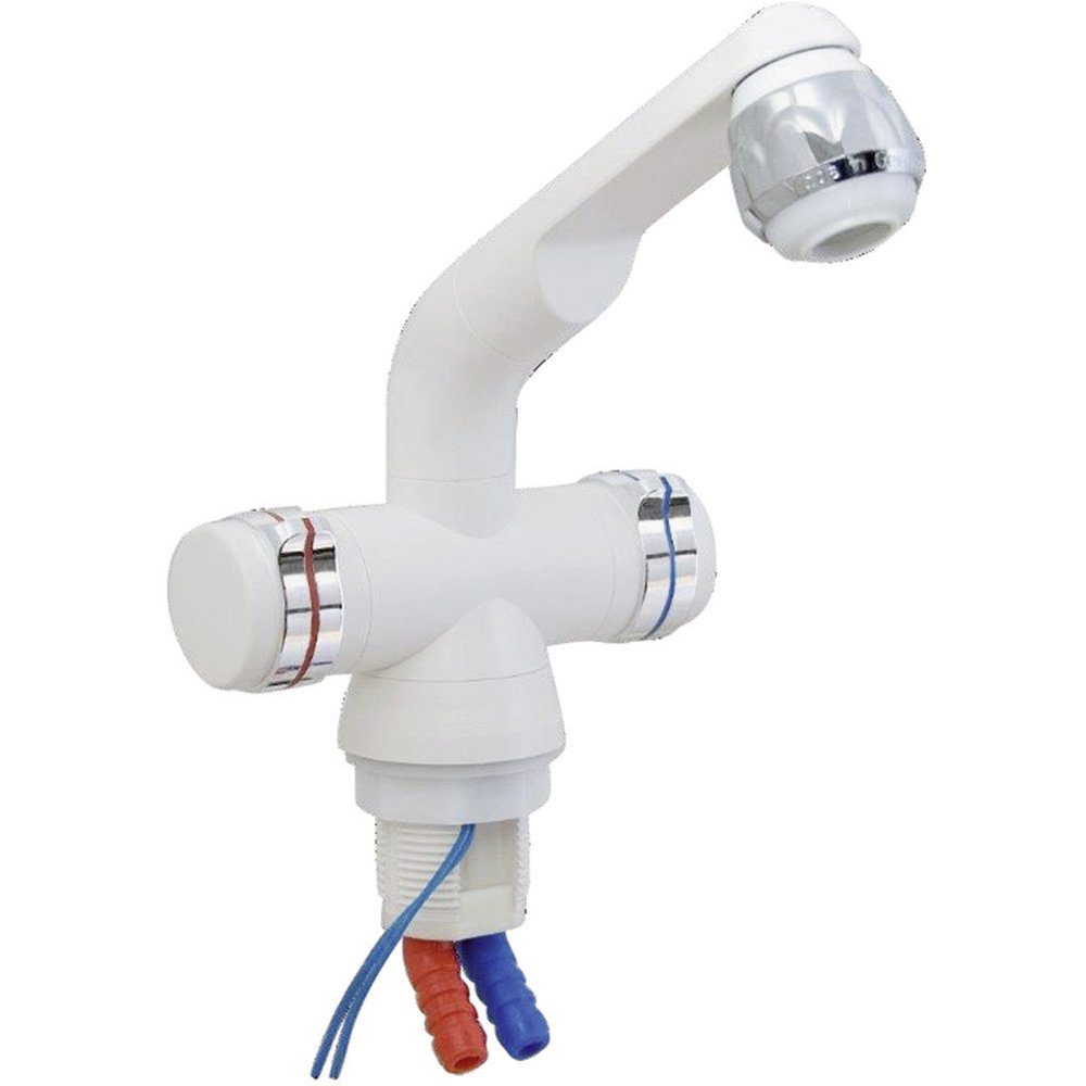 Barwig Auslaufventil Barwig 4100-235 Zweigriff-Mischarmatur Schlauch-Anschluss 10 mm Weiß