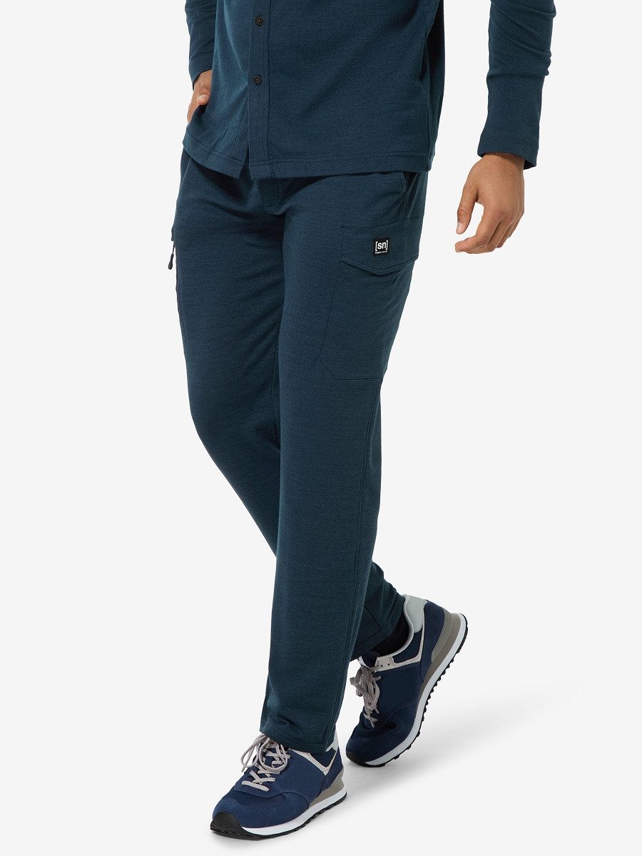 SUPER.NATURAL Jogginghose für Herren, Merino CONTACT CARGO PANTS weich, atmungsaktiv
