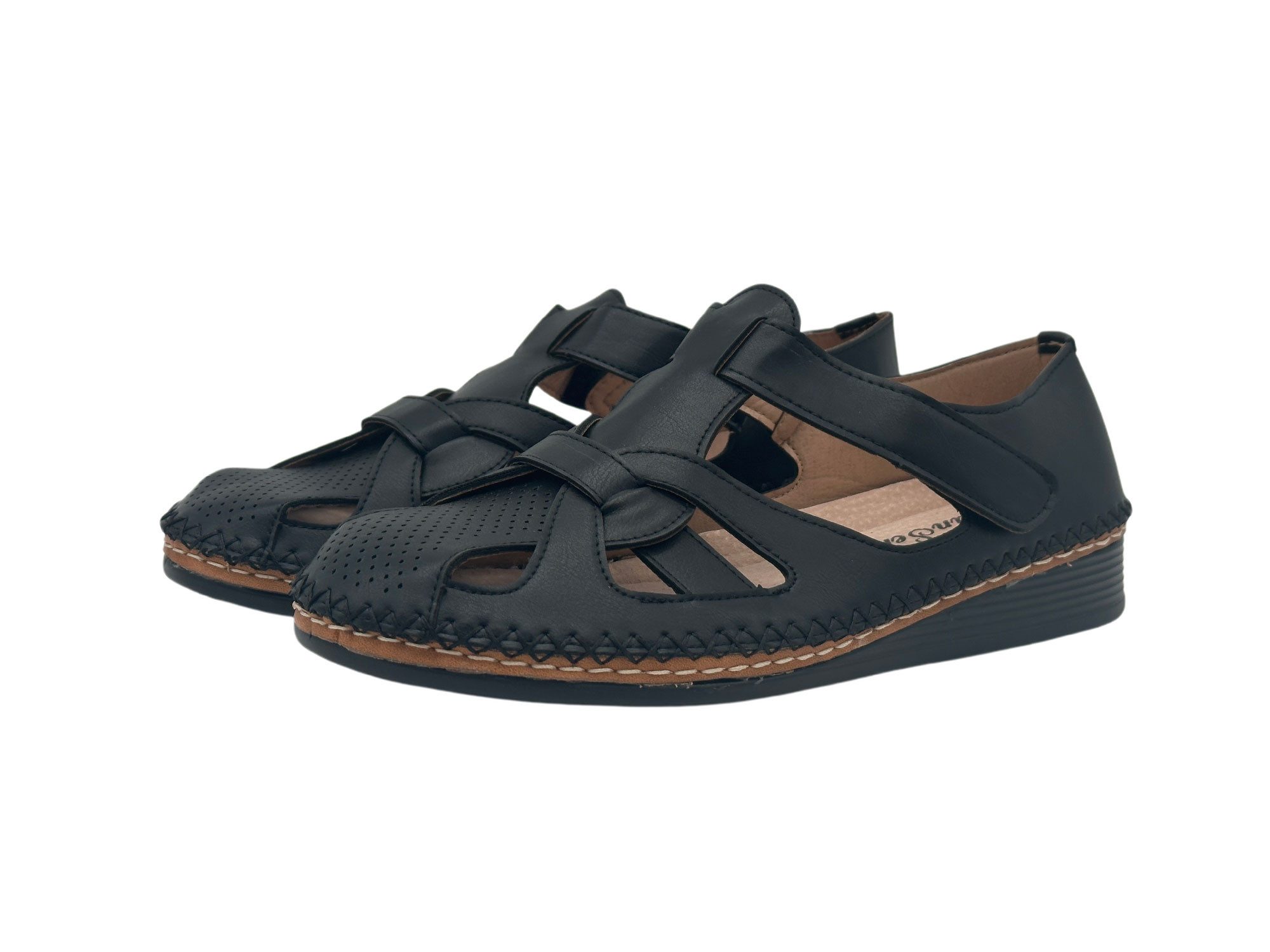 Nowaland Halboffene Damen Sandalen mit stabiler Passform und Komfortsohle Sandale Atmungsaktiv, stabiler Halt, weich und flexibel