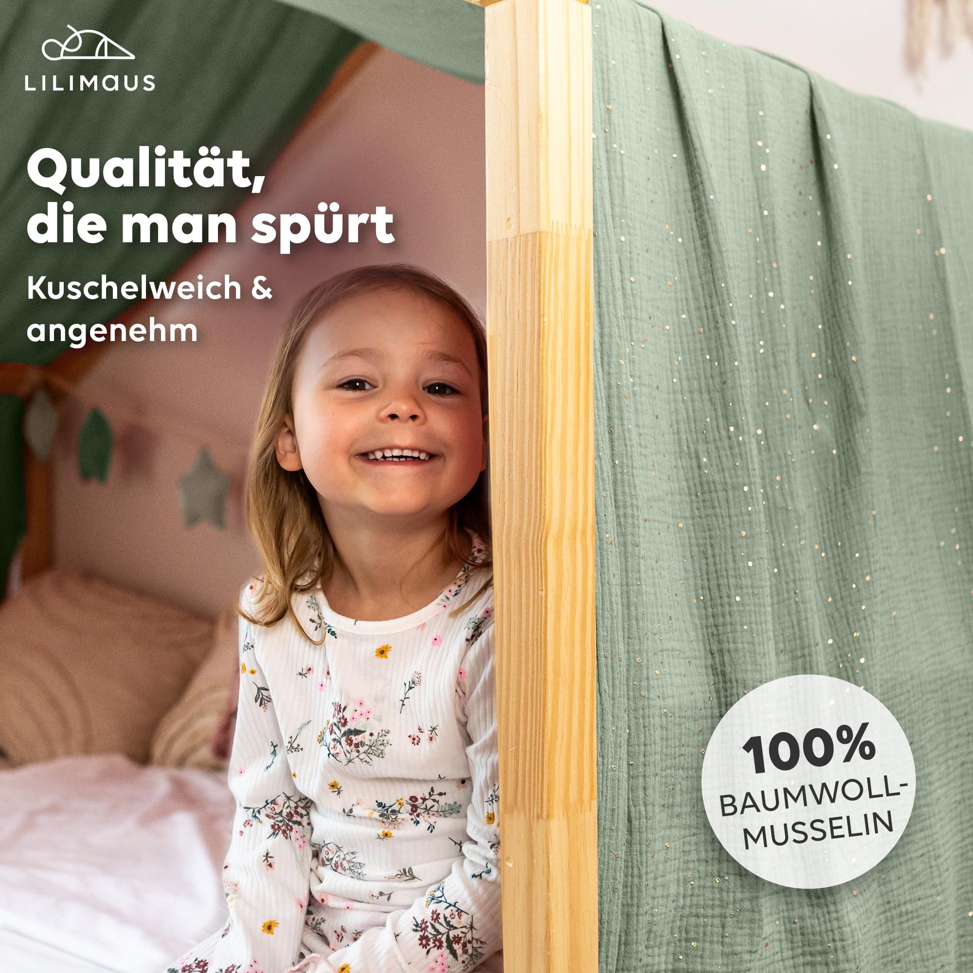 lilimaus Betthimmel Musselin Hausbett Himmel Kinderzimmer günstig online kaufen