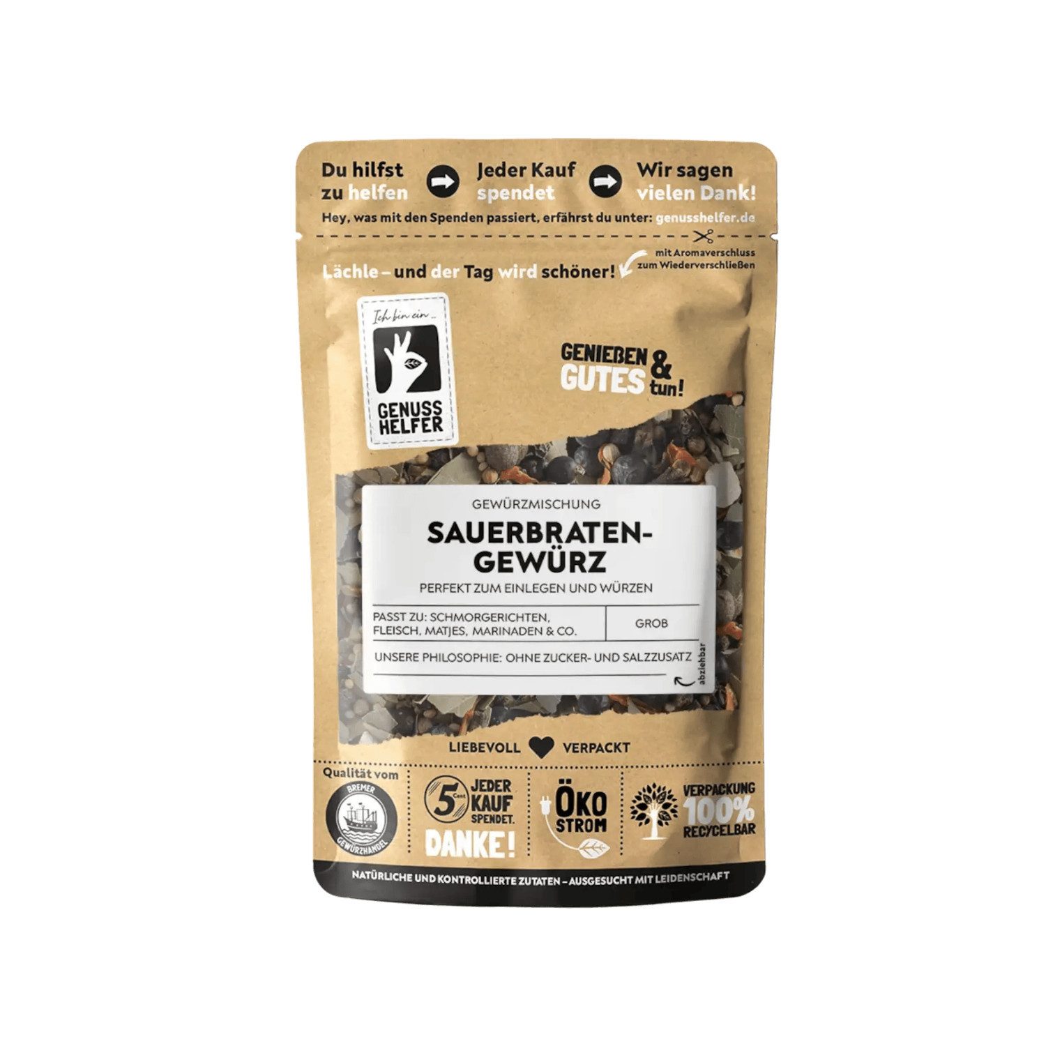 Bremer Gewürzhandel Gewürz Sauerbratengewürz, grob, 100 g