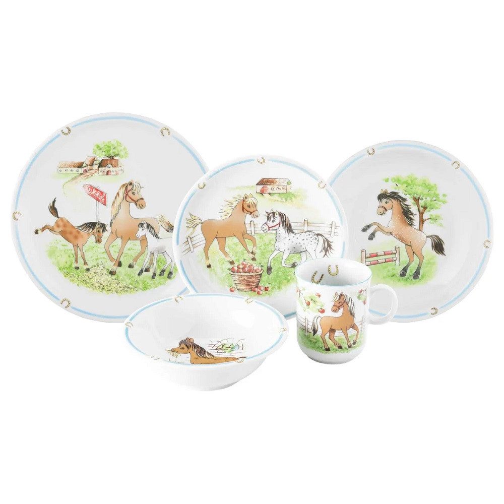 Seltmann Weiden Kindergeschirr-Set Seltmann Weiden Compact Mein Pony Kinder Set 5 tlg., 1 Personen, Porzellan