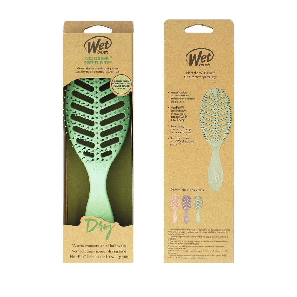 The Wet Brush Haarbürste Nassbürste Go Green Speed Dry Green