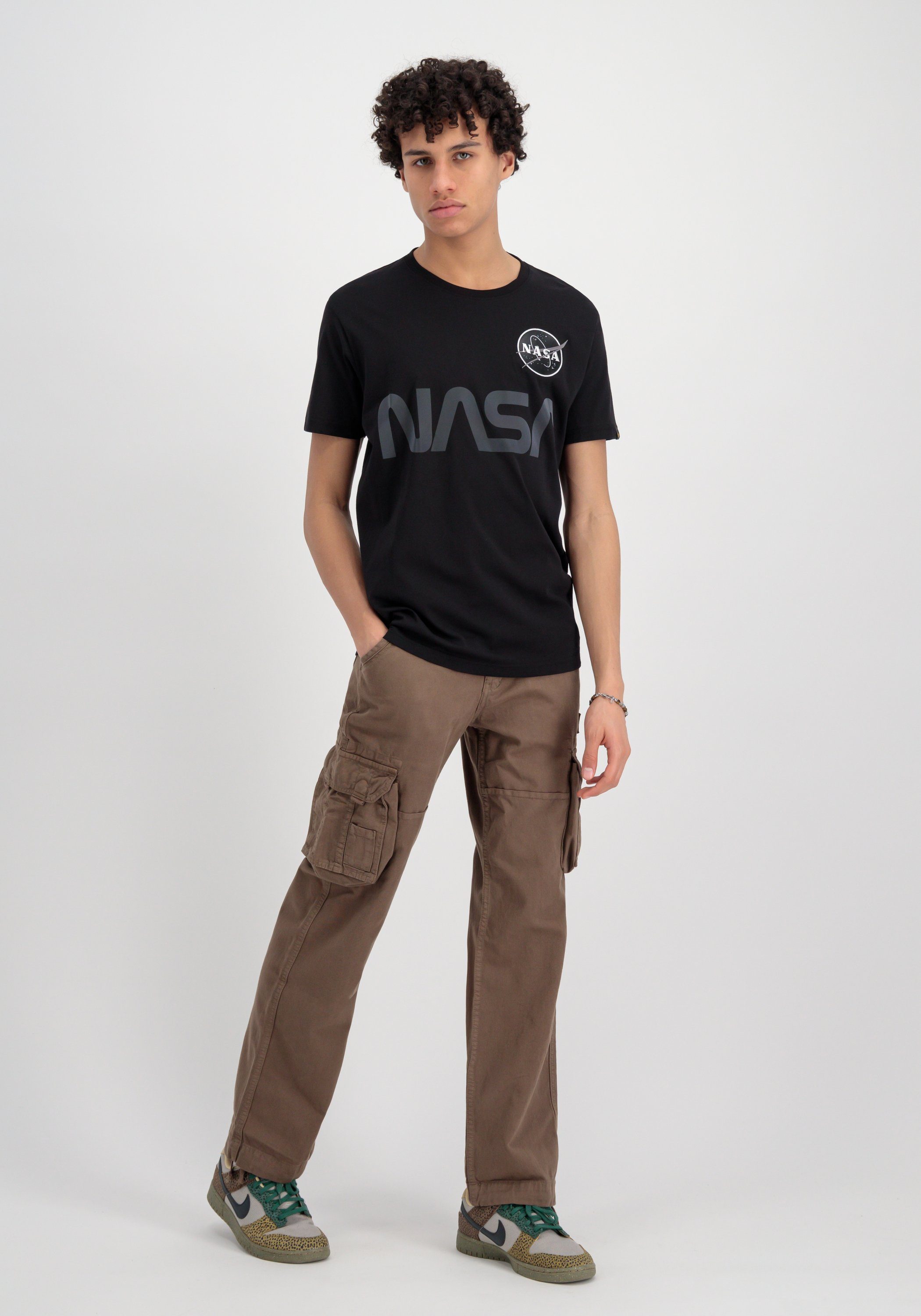 T Ref. - Men black T-Shirt T-Shirts Rainbow NASA Industries Industries Alpha Alpha