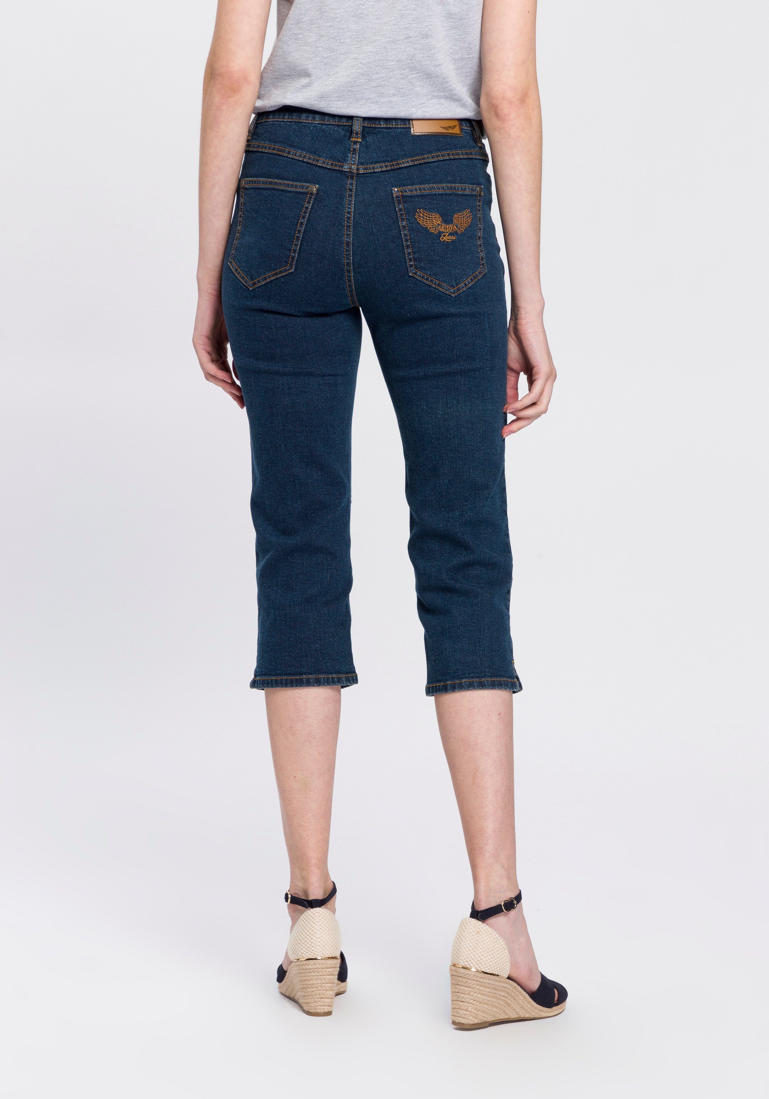 Arizona Caprijeans Comfort-Fit dark-blue