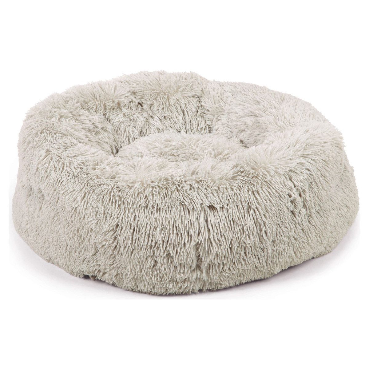 Beeztees Tierbett Hundebett Yali Plüsch hellgrau