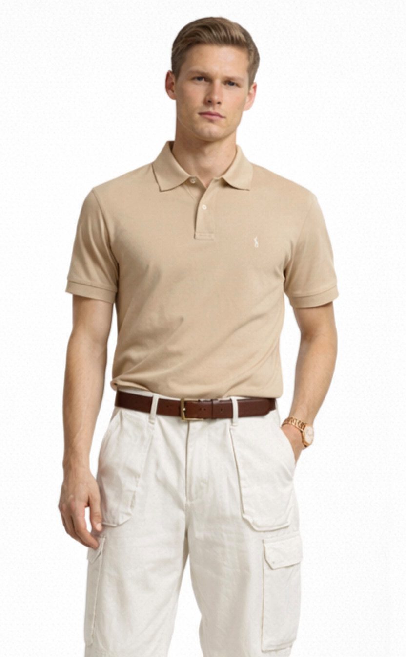 Polo Ralph Lauren Poloshirt Herren Hemd Baumwoll-Piqué Classic Comfort Fit Größere Passform Sofortige Authentifizierung über das Ralph Lauren-System möglich