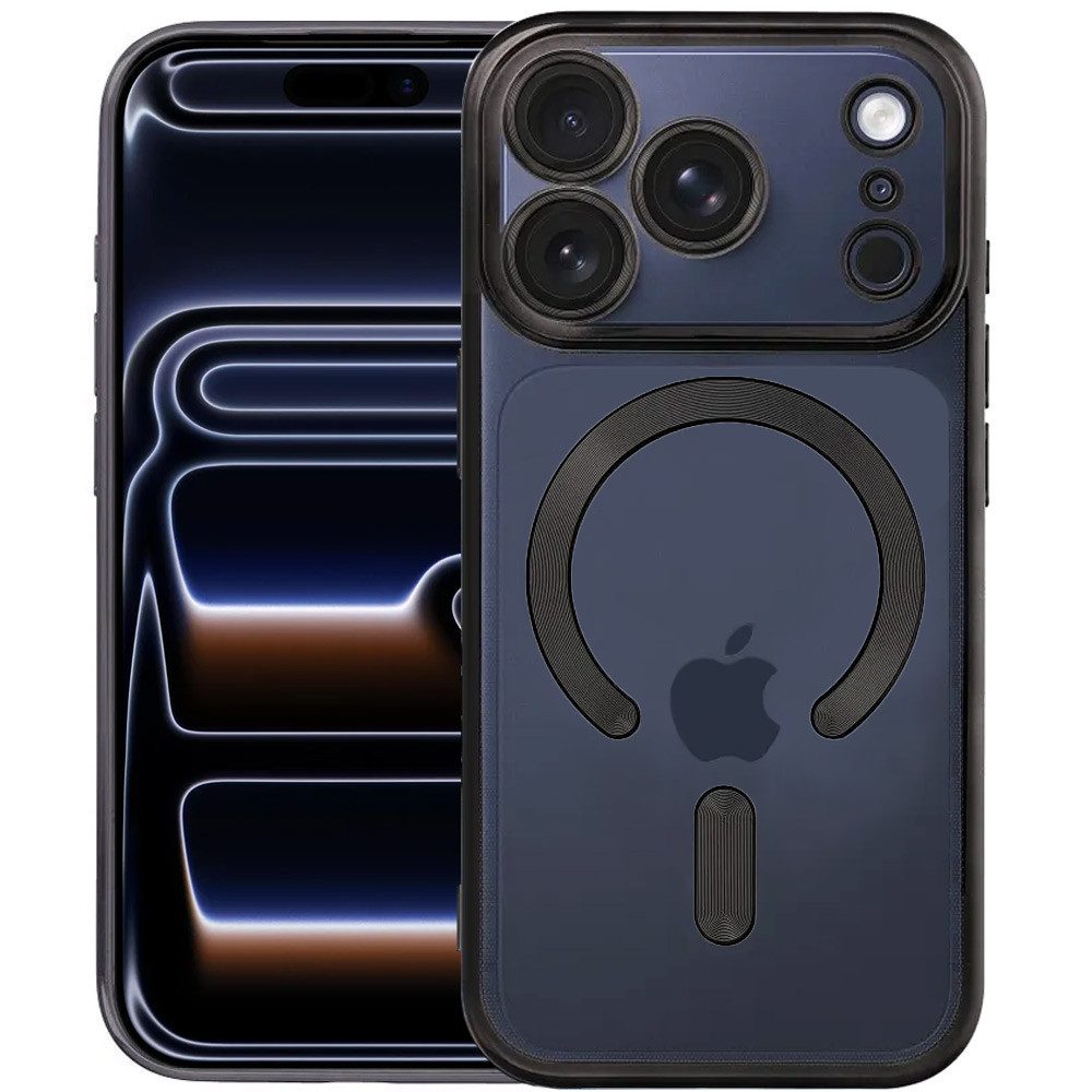 FITSU Handyhülle Schutzhülle für iPhone 17 Pro mit Kameraschutz MagSafe kompatibel 6,3 Zoll, Transparente Schutzhülle für Apple iPhone 17 Pro mit farbigen Rahmen