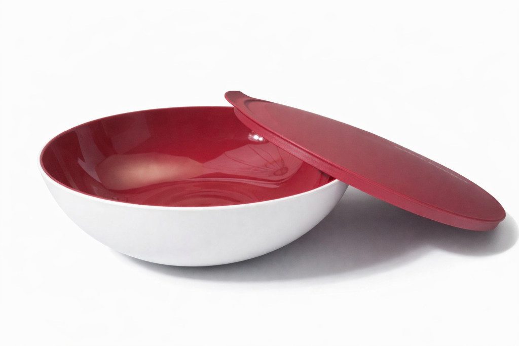 TUPPERWARE Schüssel Allegra 1,5 L rot weiß