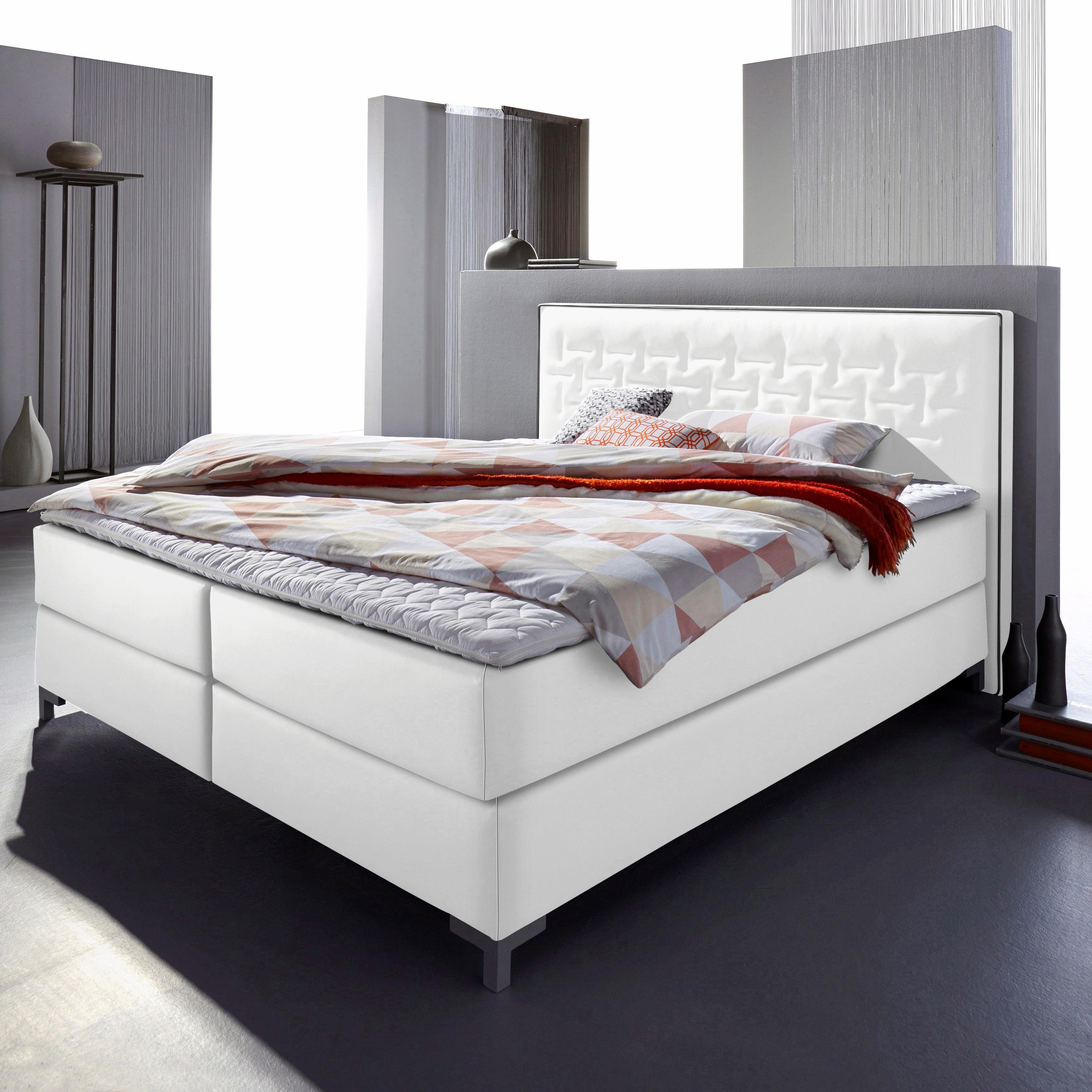 INOSIGN Boxspringbett "Coos" mit besonderer Steppung im Kopfteil, 3 Matratz günstig online kaufen