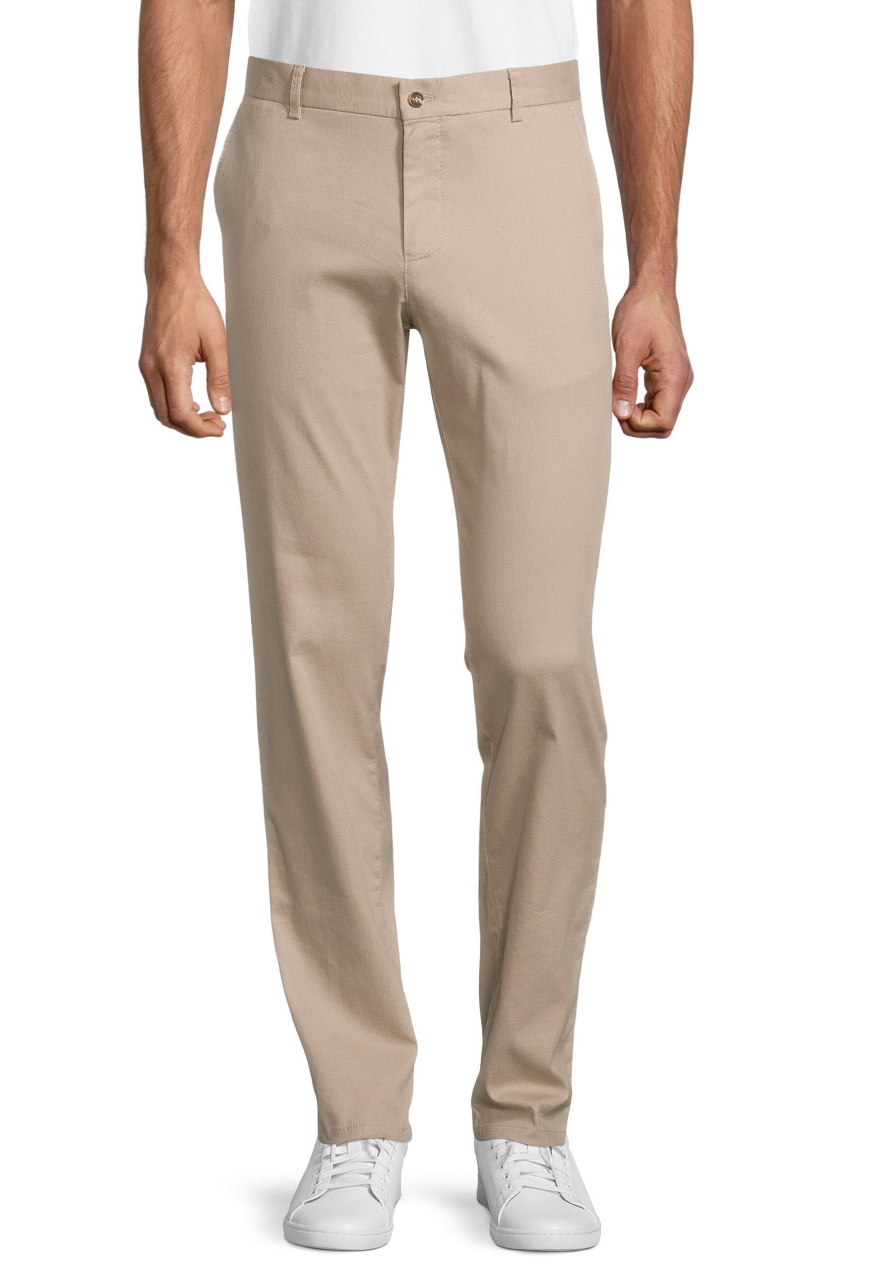 beige (1-tlg) Vista struktur Chinohose Nova