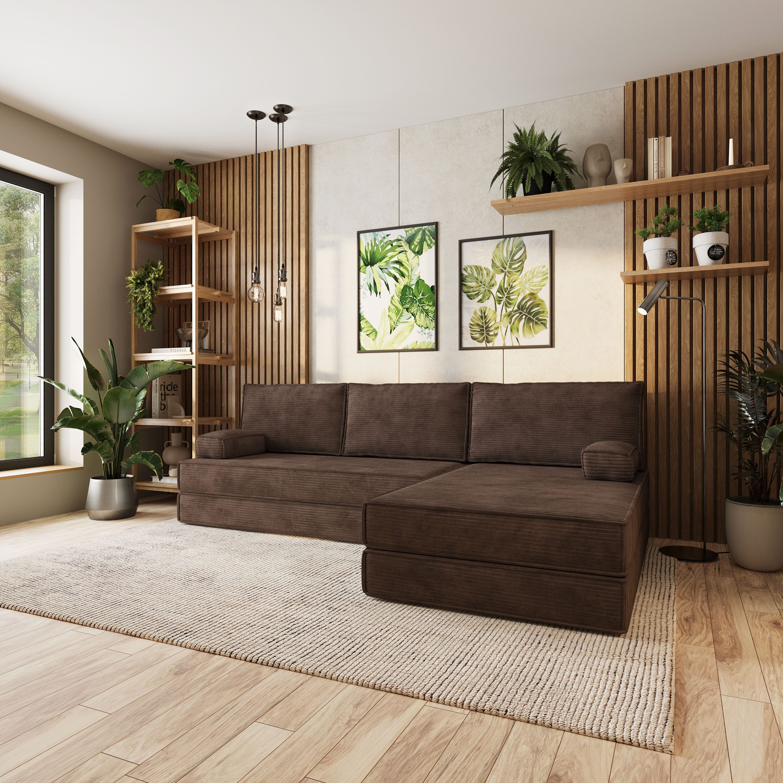 Masseno Ecksofa ANKO modulares Boneless Sofa mit Schlaffunktion