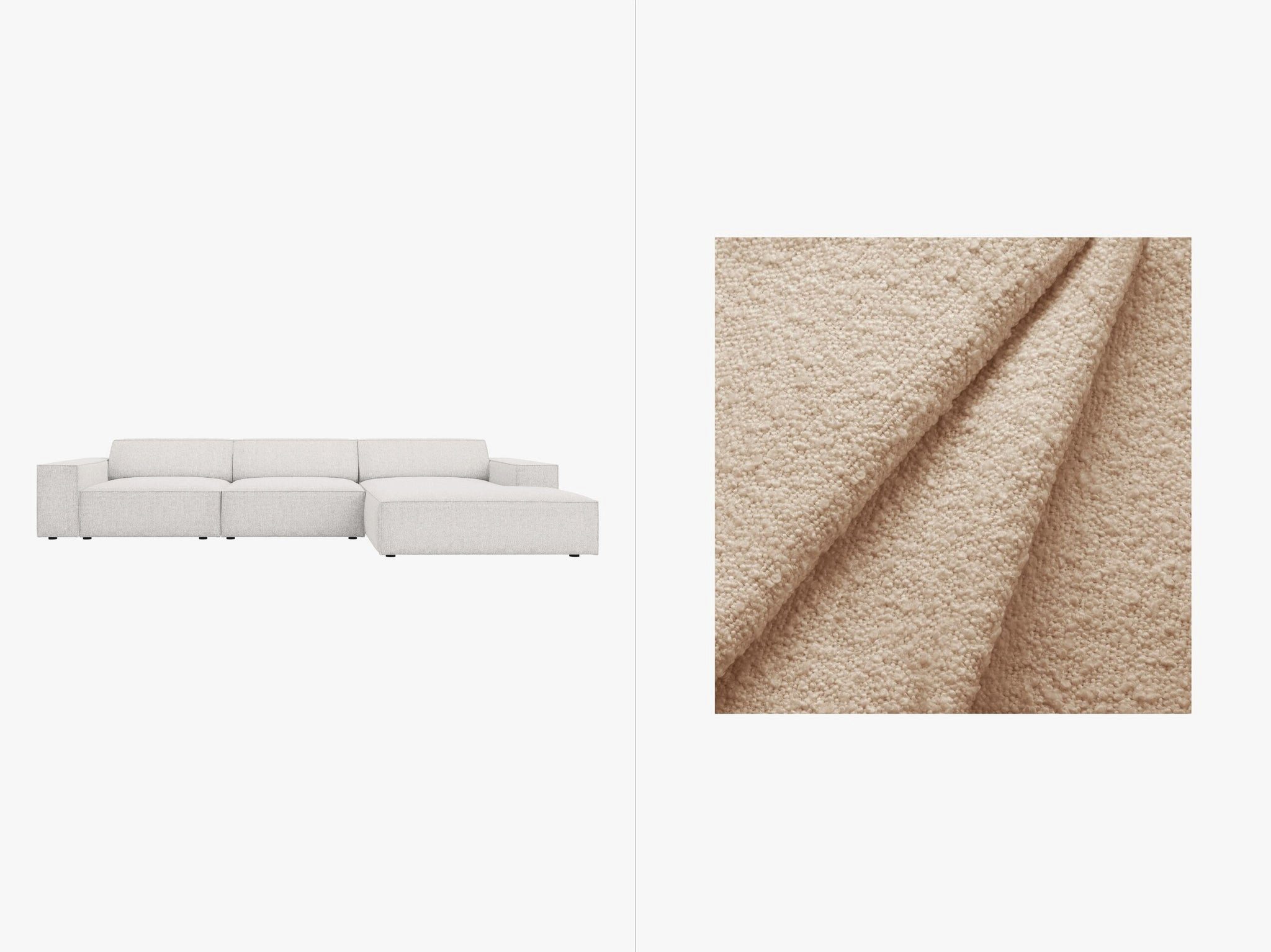 Micadoni Ecksofa Jodie, 4-Sitzer