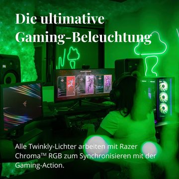 twinkly LED-Lichterschlauch Flex, Smarter RGB LED Schlauch, 3m Länge, Weiß, WiFi, Gen II, IP20