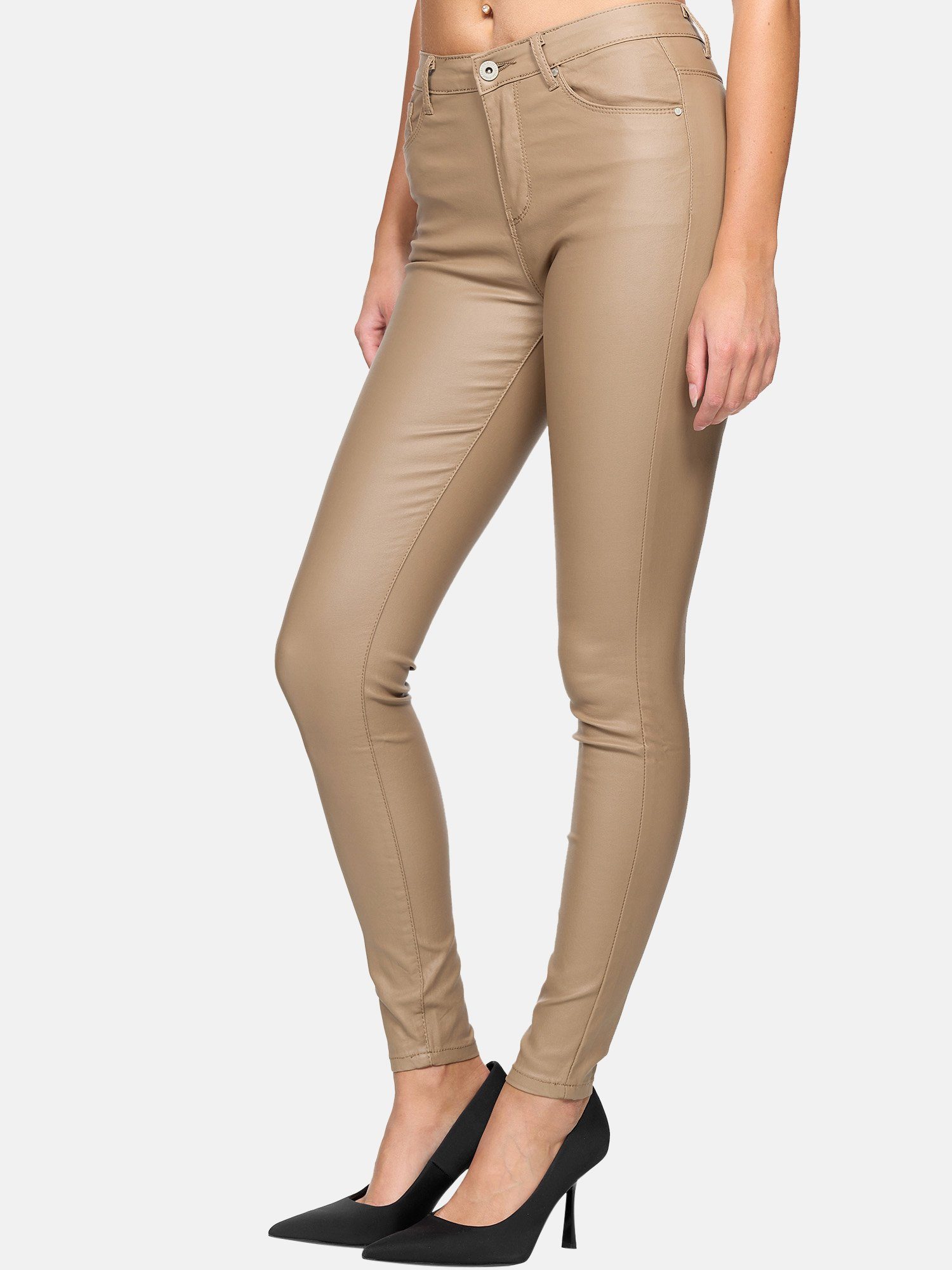 Elara Lederhose Elara Damen Hose Kunstleder günstig online kaufen