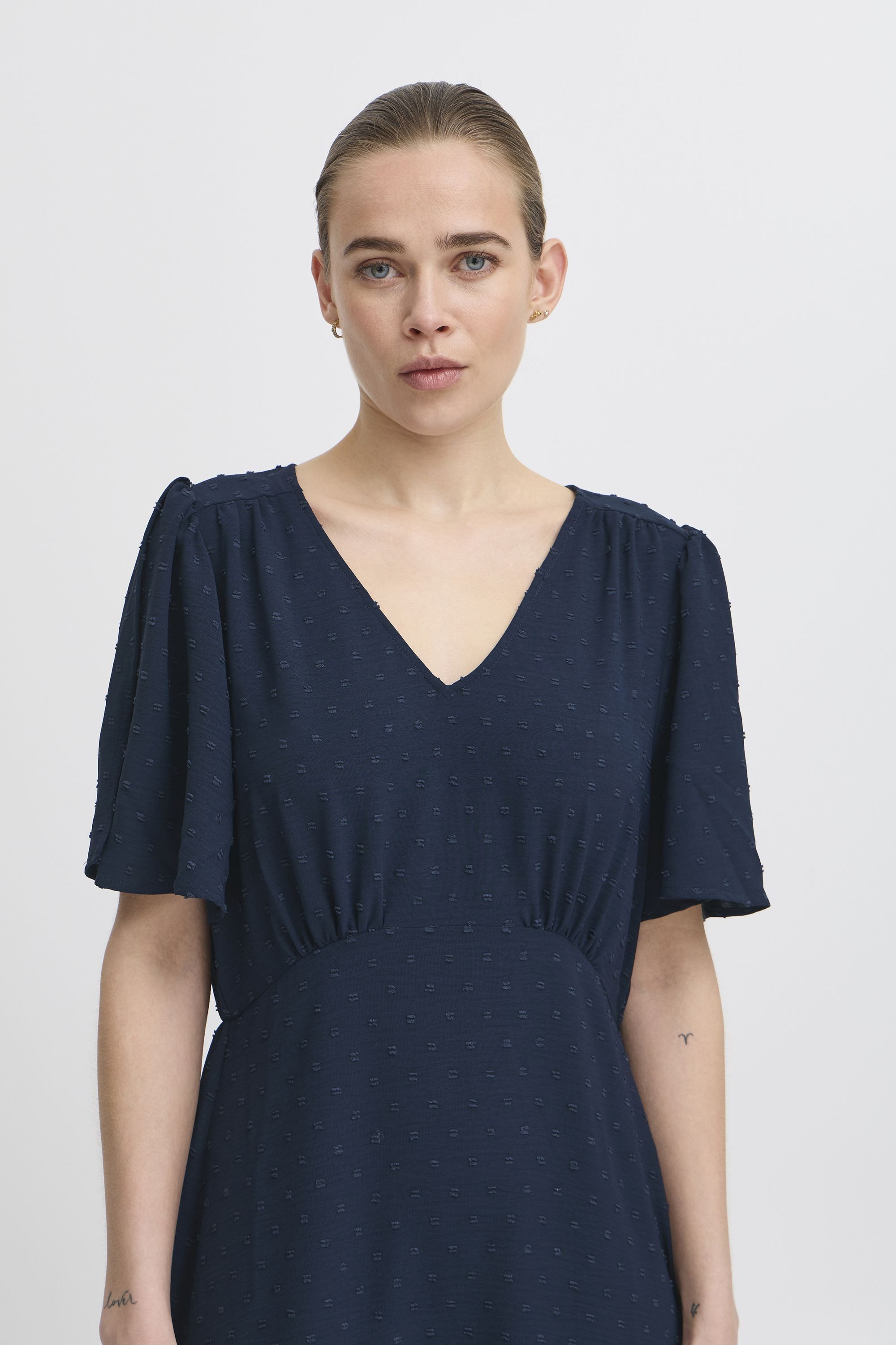 Ichi Jerseykleid Midikleid