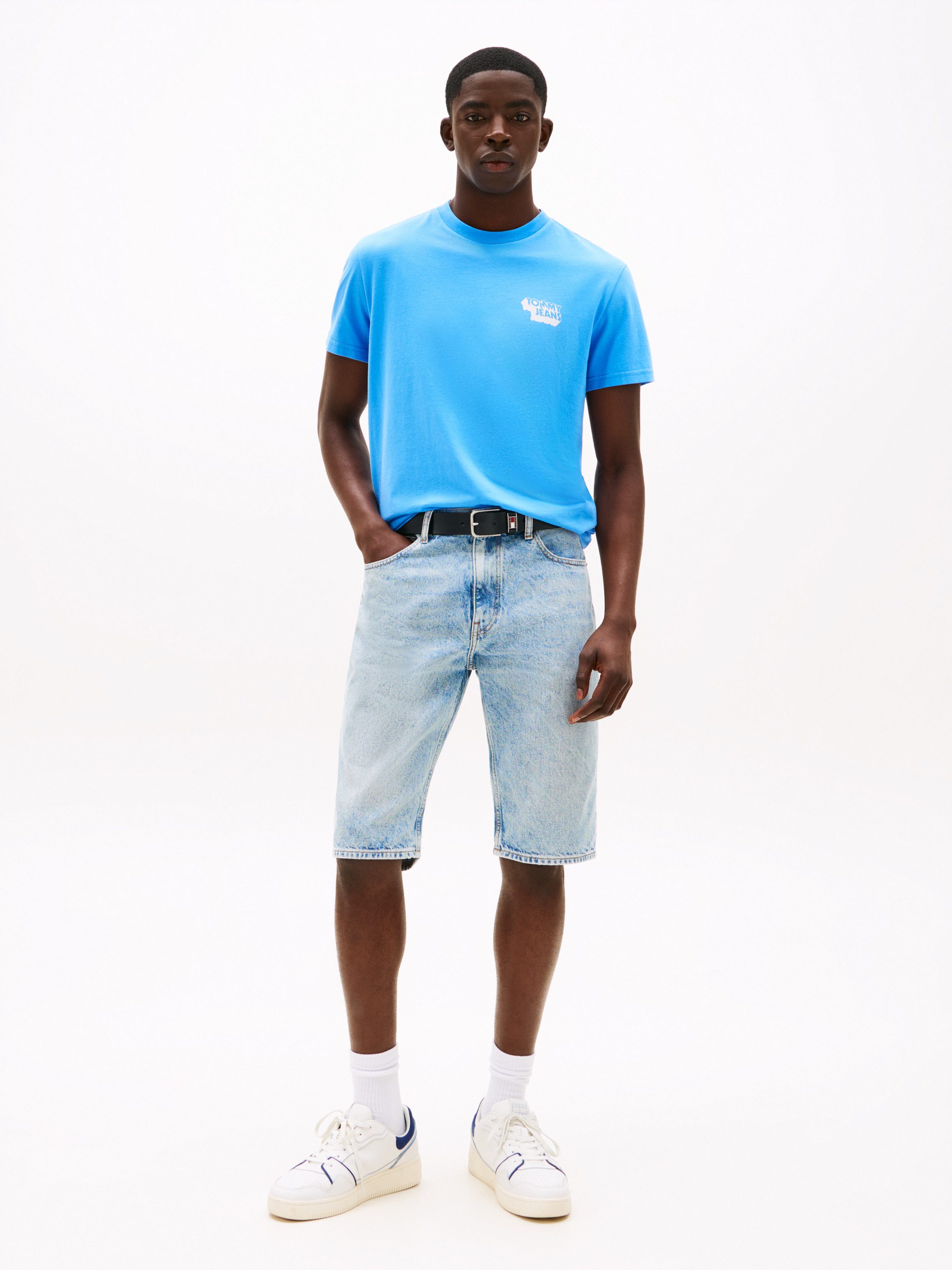 Tommy Jeans T-Shirt TJM SLIM STACK LOGO TEE EXT Mit Rundhalsausschnitt günstig online kaufen