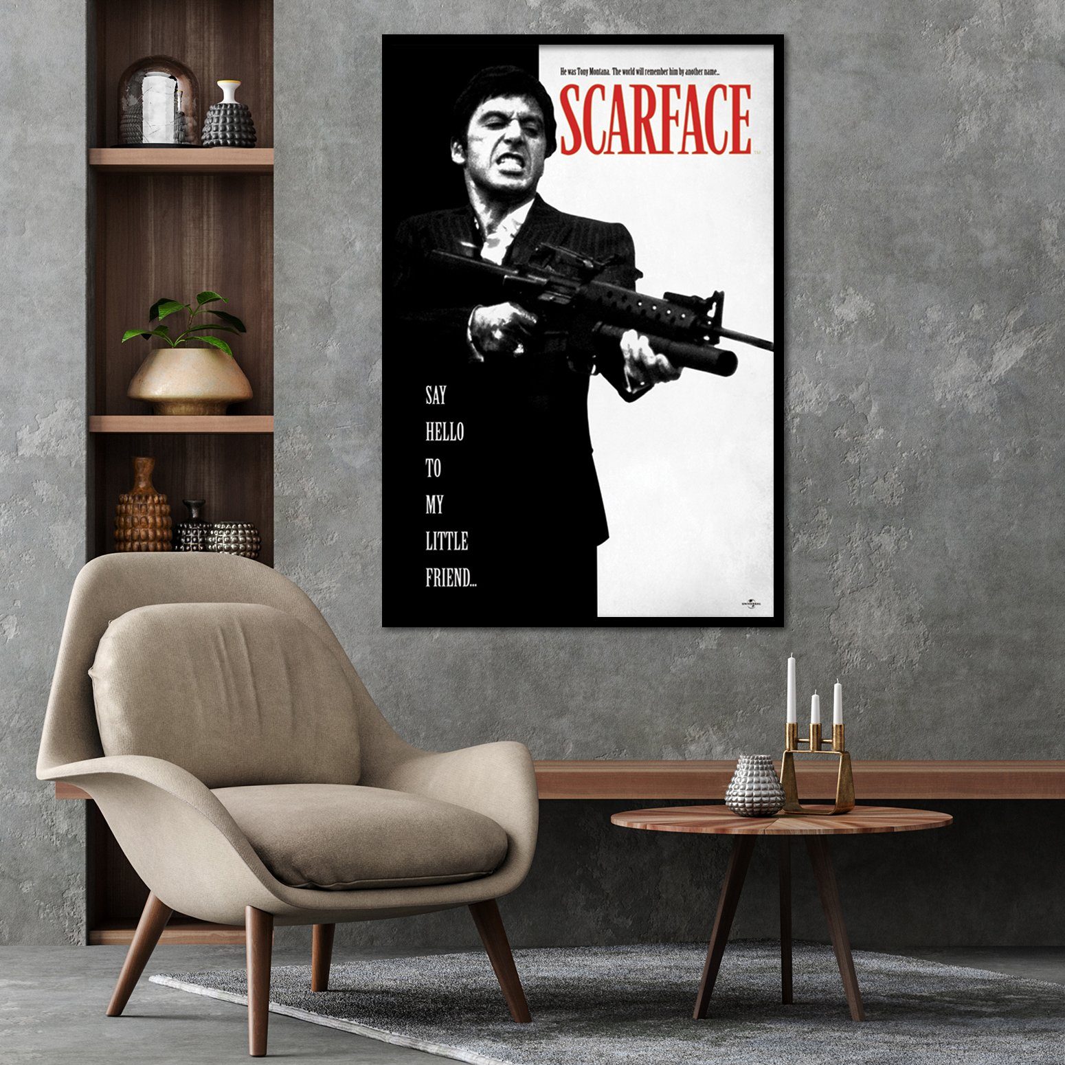 PYRAMID Poster Scarface Poster Al Pacino Say Hello To My Little Friend 61 x günstig online kaufen