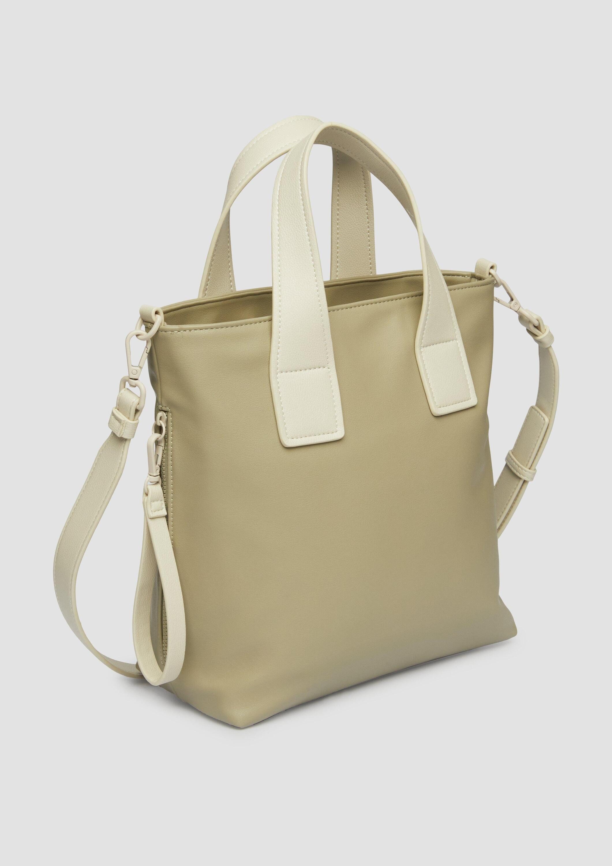 s.Oliver Umhängetasche Tasche, Lässiger Shopper mit abnehmbaren Riemen und Kurztragehenkel