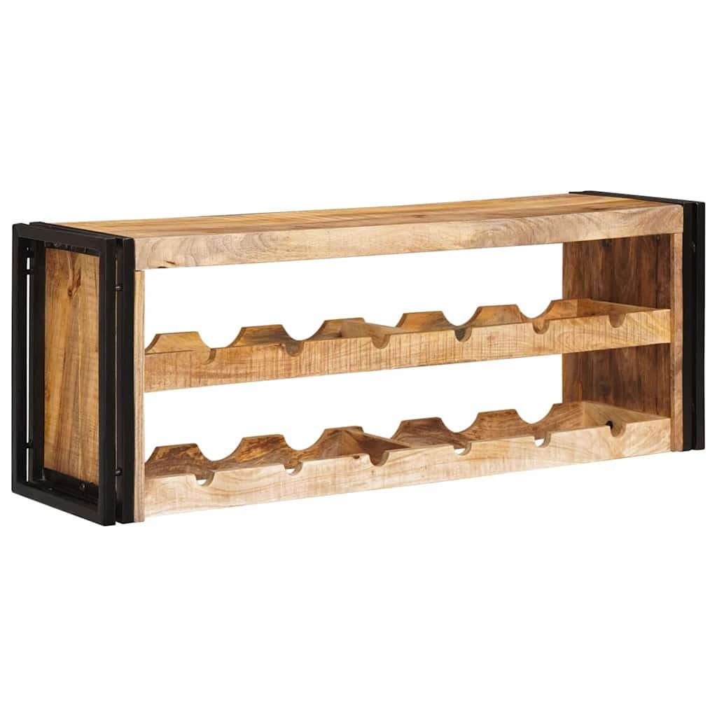 vidaXL Weinregal Weinregal Braun 120 x 45 x 33 cm Massives grobes holz, 1-tlg.