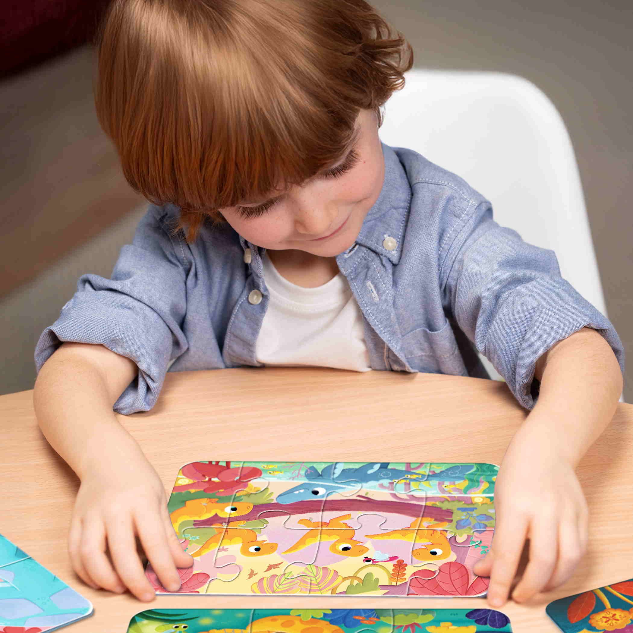 Ravensburger Puzzle 2, 4, 6, 8 Teile Kinder Puzzle first puzzles Dino-Freunde 12004249, Puzzleteile