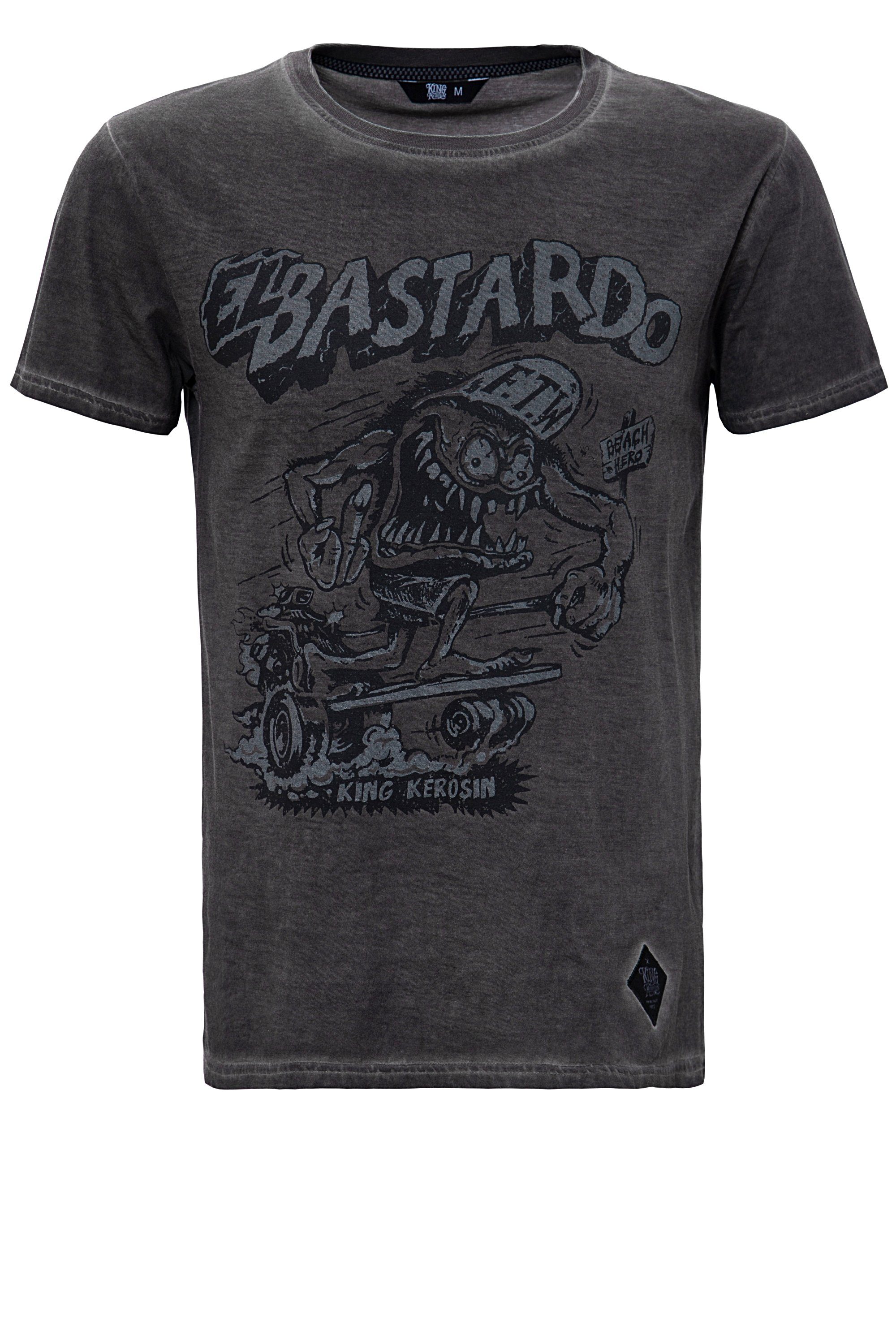 Bastardo KingKerosin im El T-Shirt Used Look